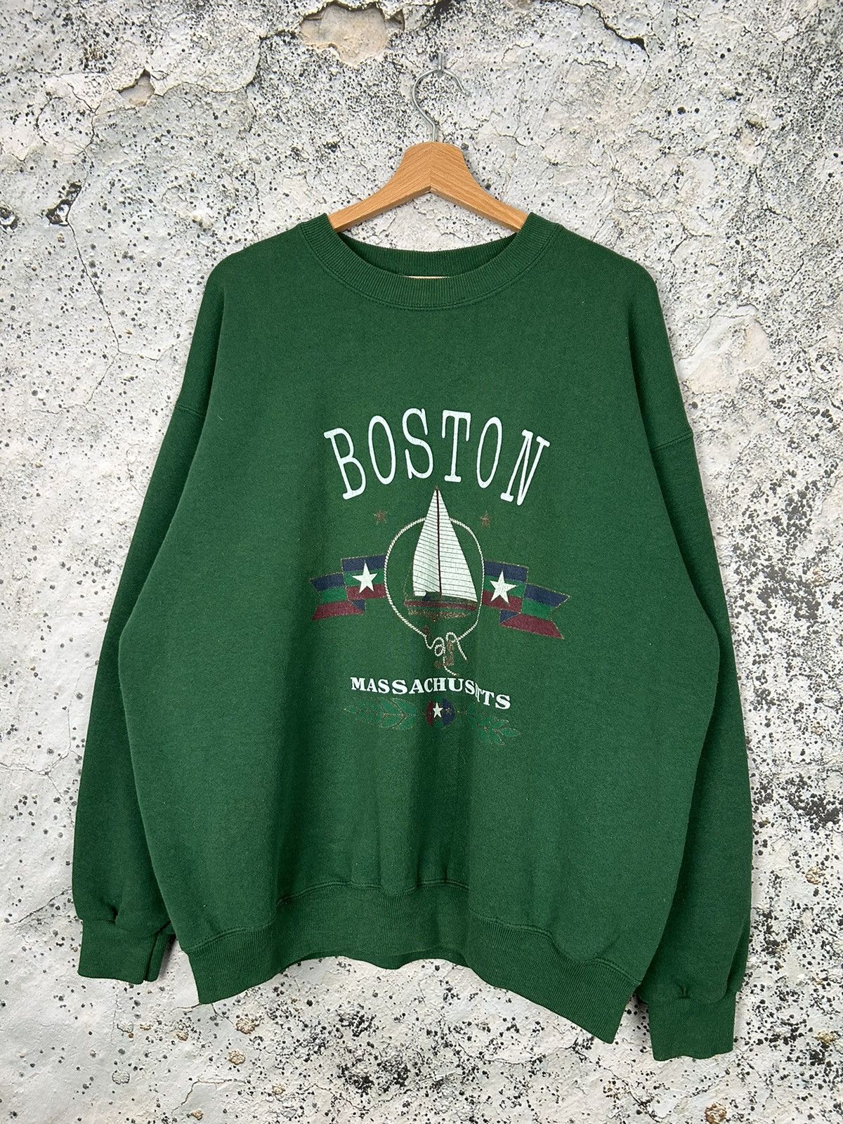 Lee Vintage Lee Heavyweight Boston Massachusetts 90s Baggy Rap Size US XL / EU 56 / 4 - 1 Thumbnail