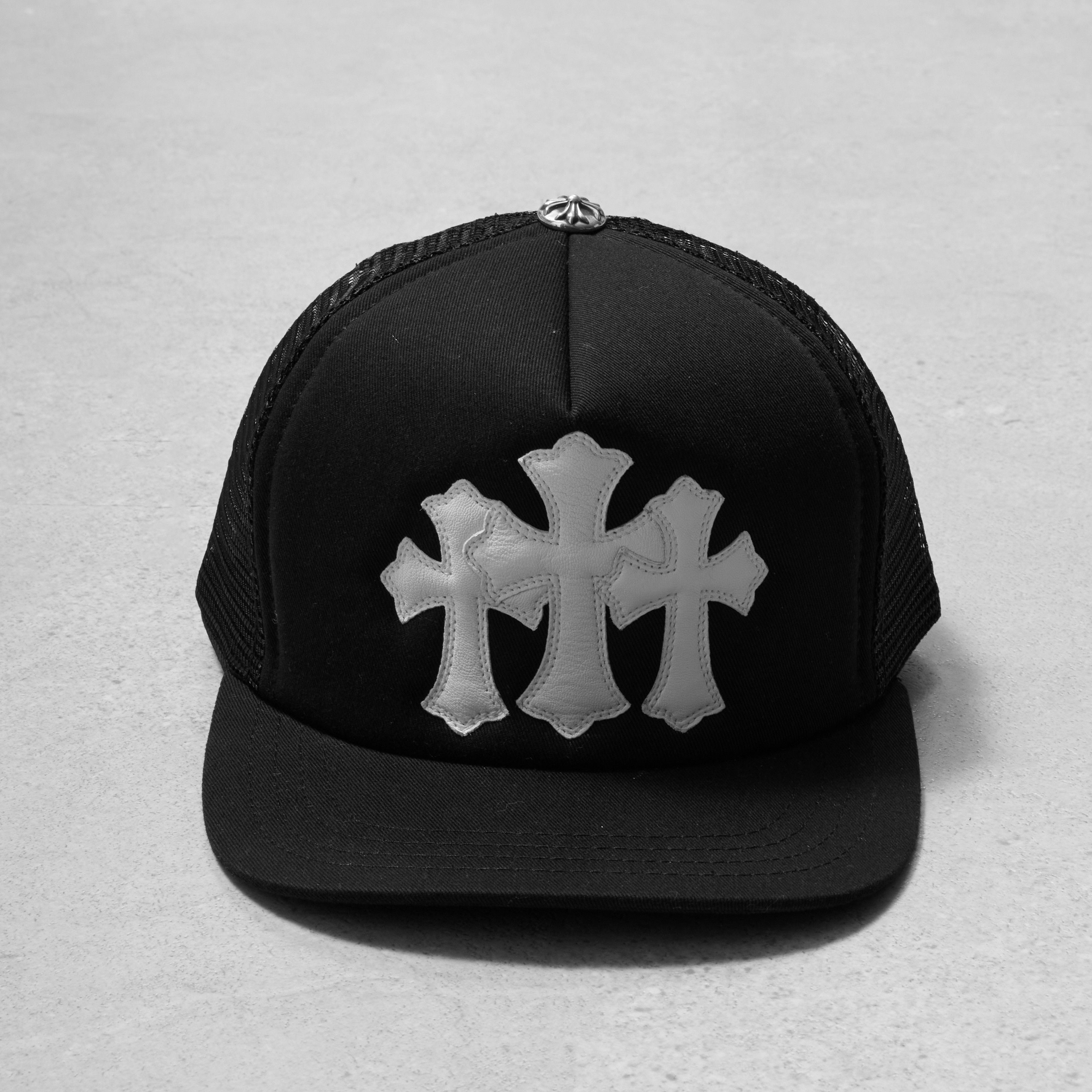 Chrome Hearts Cemetery Trucker Hat - Black Hats, Accessories