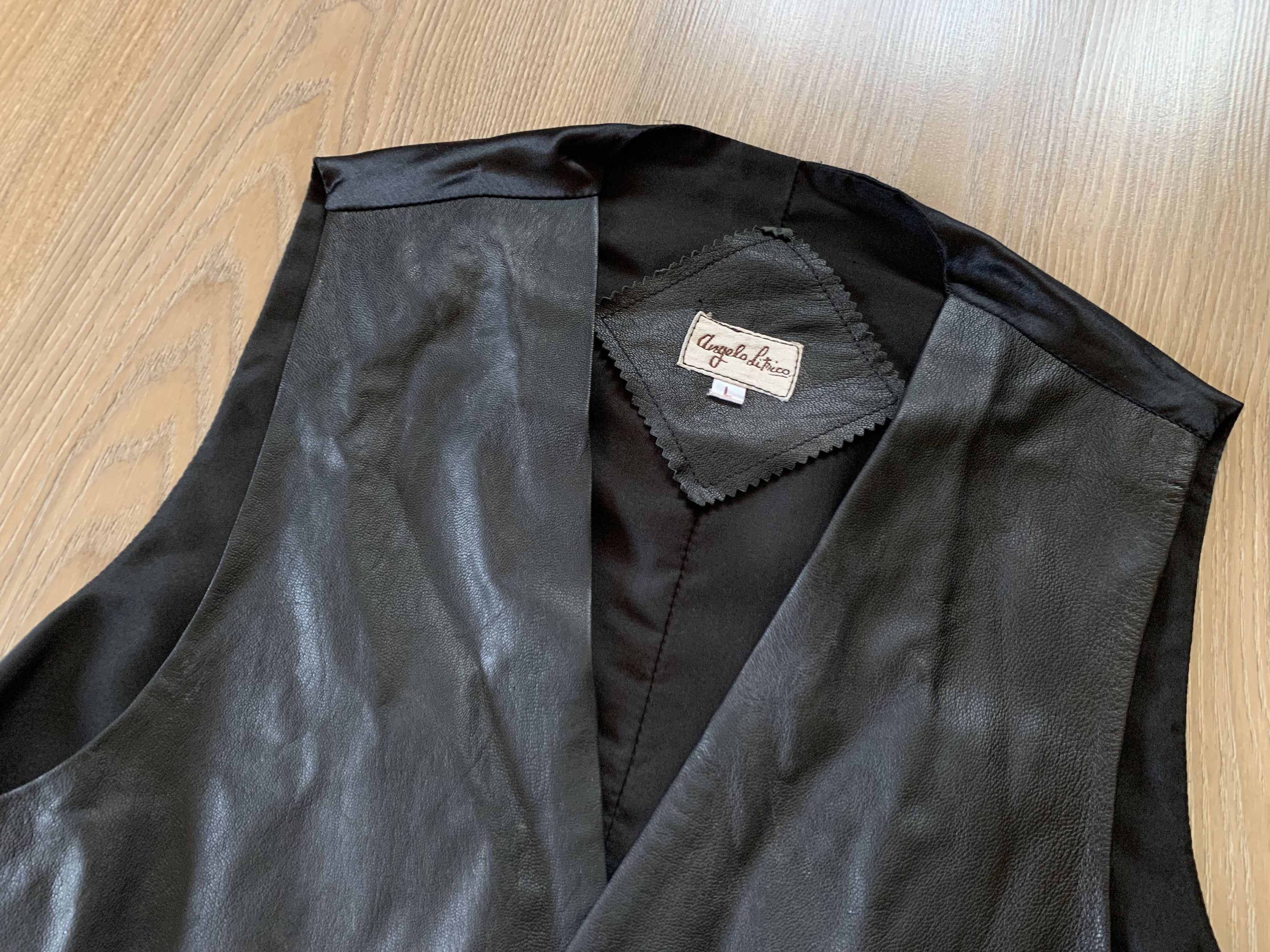 Angelo Litrico Angelo Litrico Leather Combined Vest Size L / US 10 / IT 46 - 4 Thumbnail