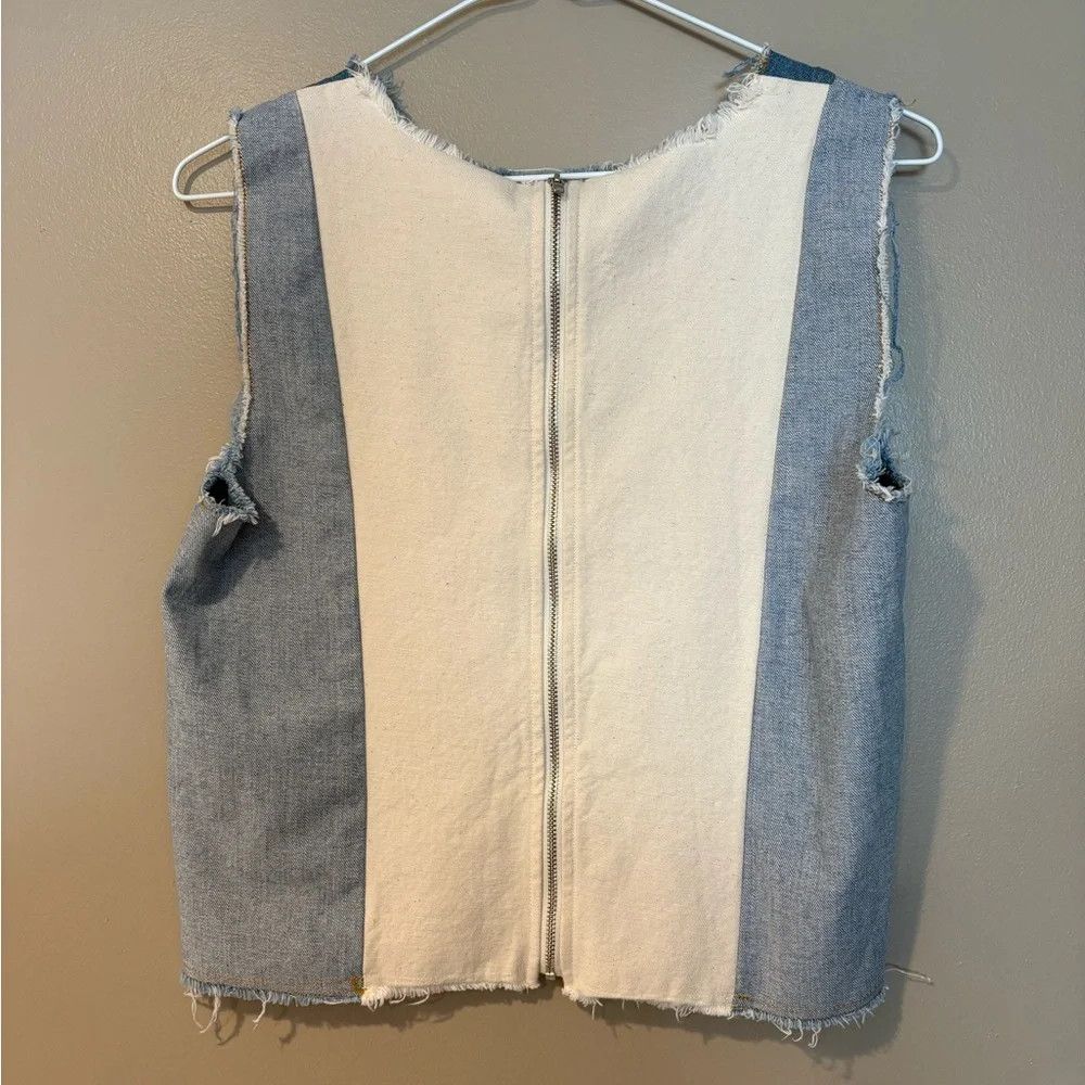Sea New York SEA new york distressed raw denim sleeveless cami frayed hem Size S / US 4 / IT 40 - 5 Thumbnail