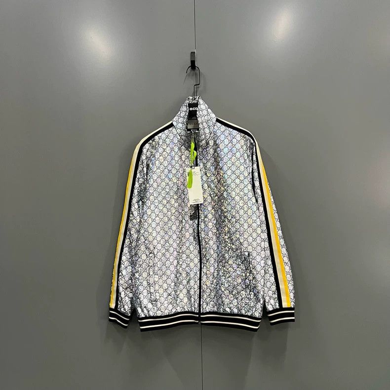 Gucci Gucci Silver full-print GG school uniform jacket Size US S / EU 44-46 / 1 - 1 Thumbnail