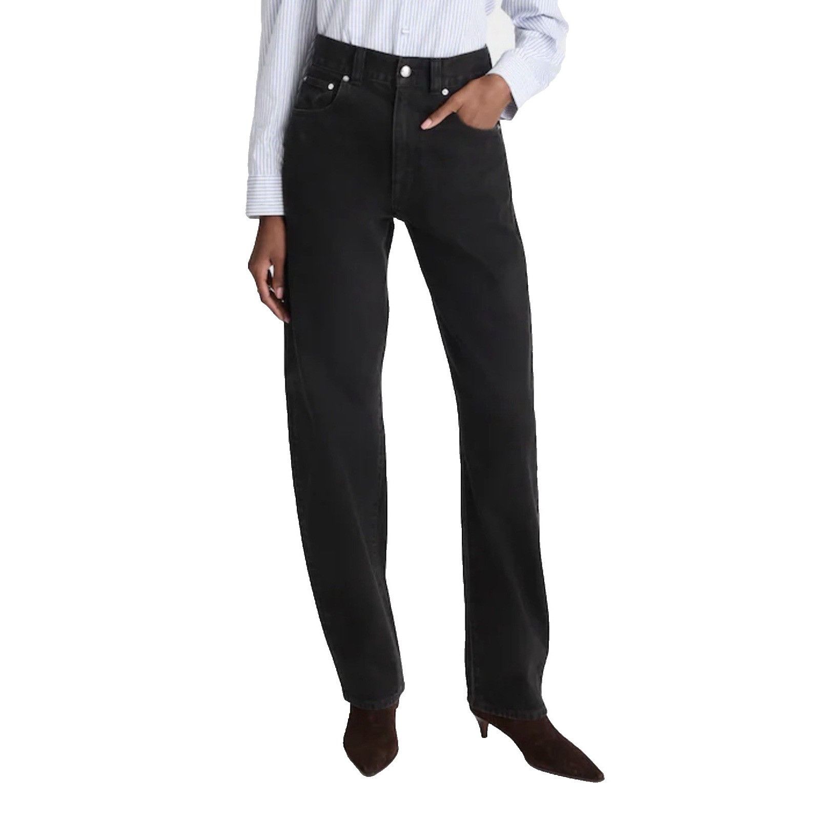 Madewell Madewell The Balloon Jean Black 27 High Rise Rigid Denim NWT Size 27" / US 4 / IT 40 - 5 Thumbnail