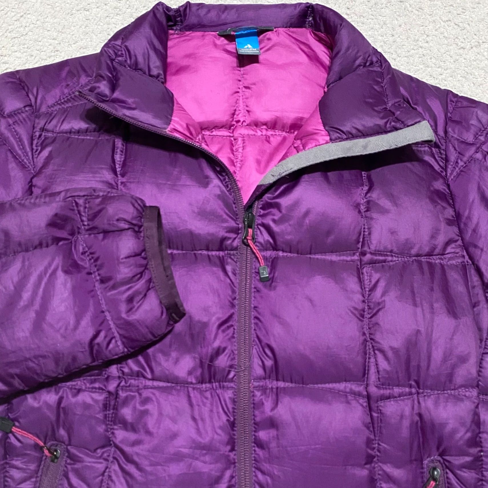 Eddie Bauer Eddie Bauer Womens PM Petite Jacket Purple Full Zip Down Puffer Quilted Ascent Size M / US 6-8 / IT 42-44 - 4 Thumbnail