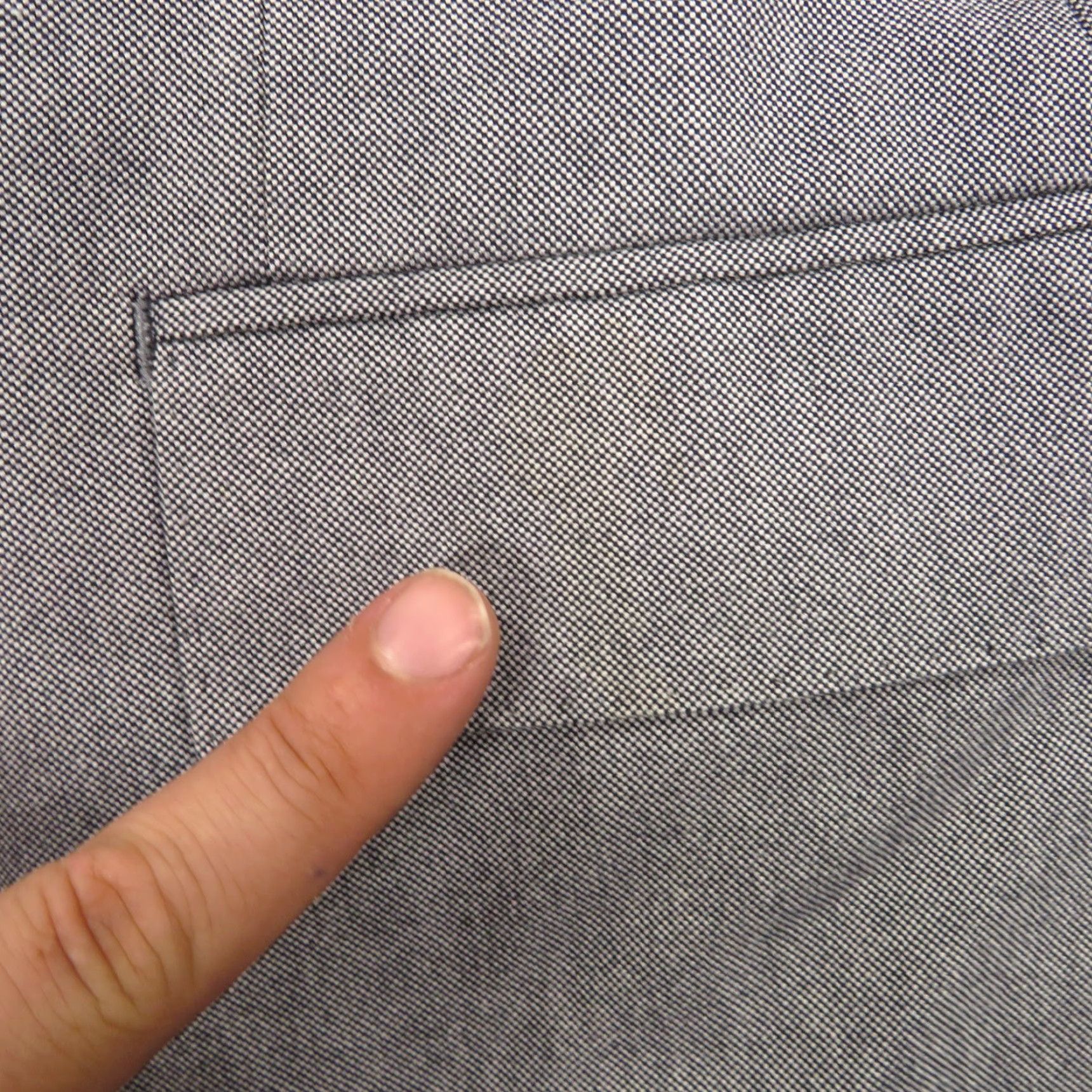 J.Crew J.CREW Blazer 42R Ludlow Carpini Cotton Chambray Grey Blue Sport Coat Jacket Men Size 42R - 3 Thumbnail