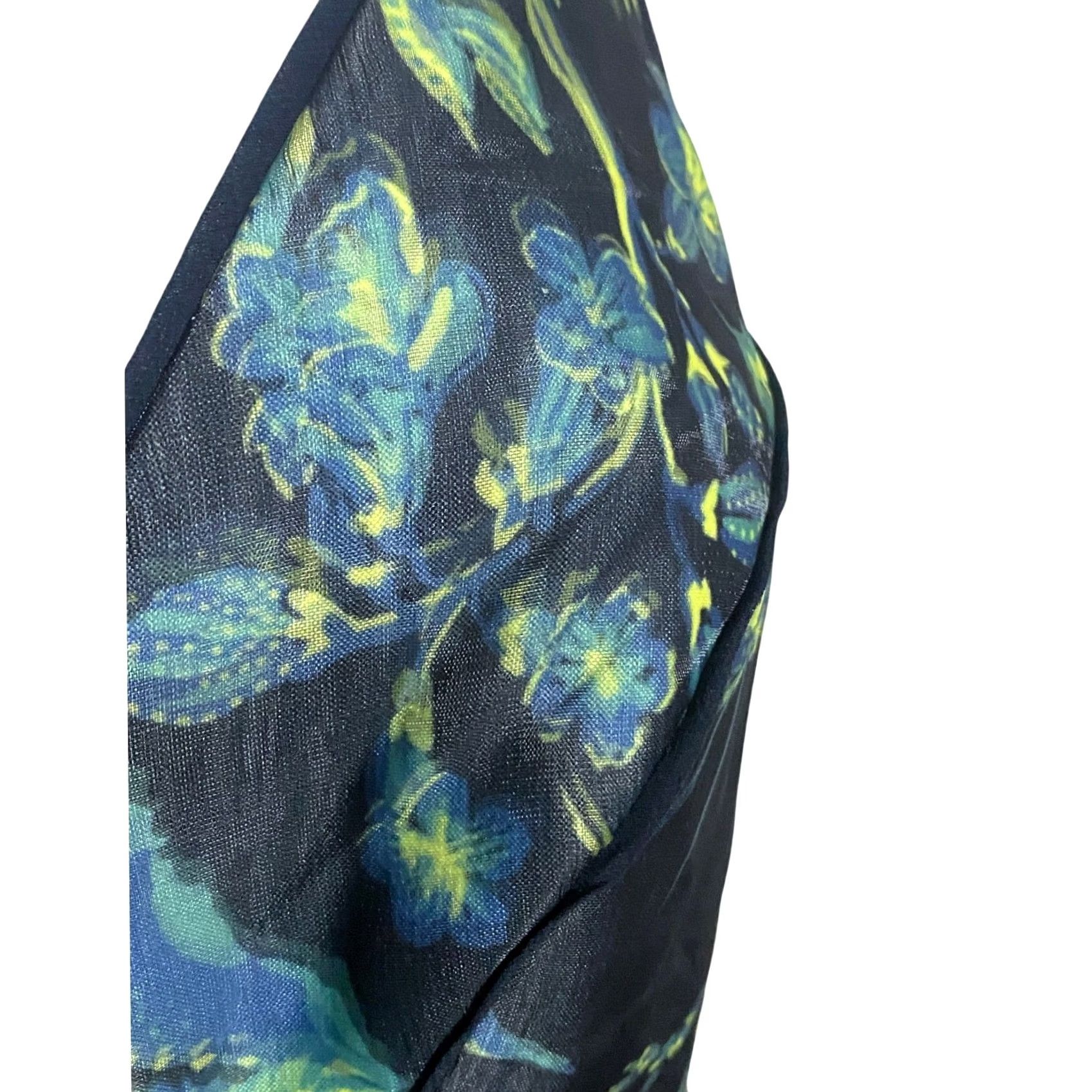 Urban Outfitters UO Silence & Noise Floral Hologram Fit Flare Mini Dress 6 Forest Fairy Boho NWT Dress Size M / US 6-8 / IT 42-44 - 2 Thumbnail