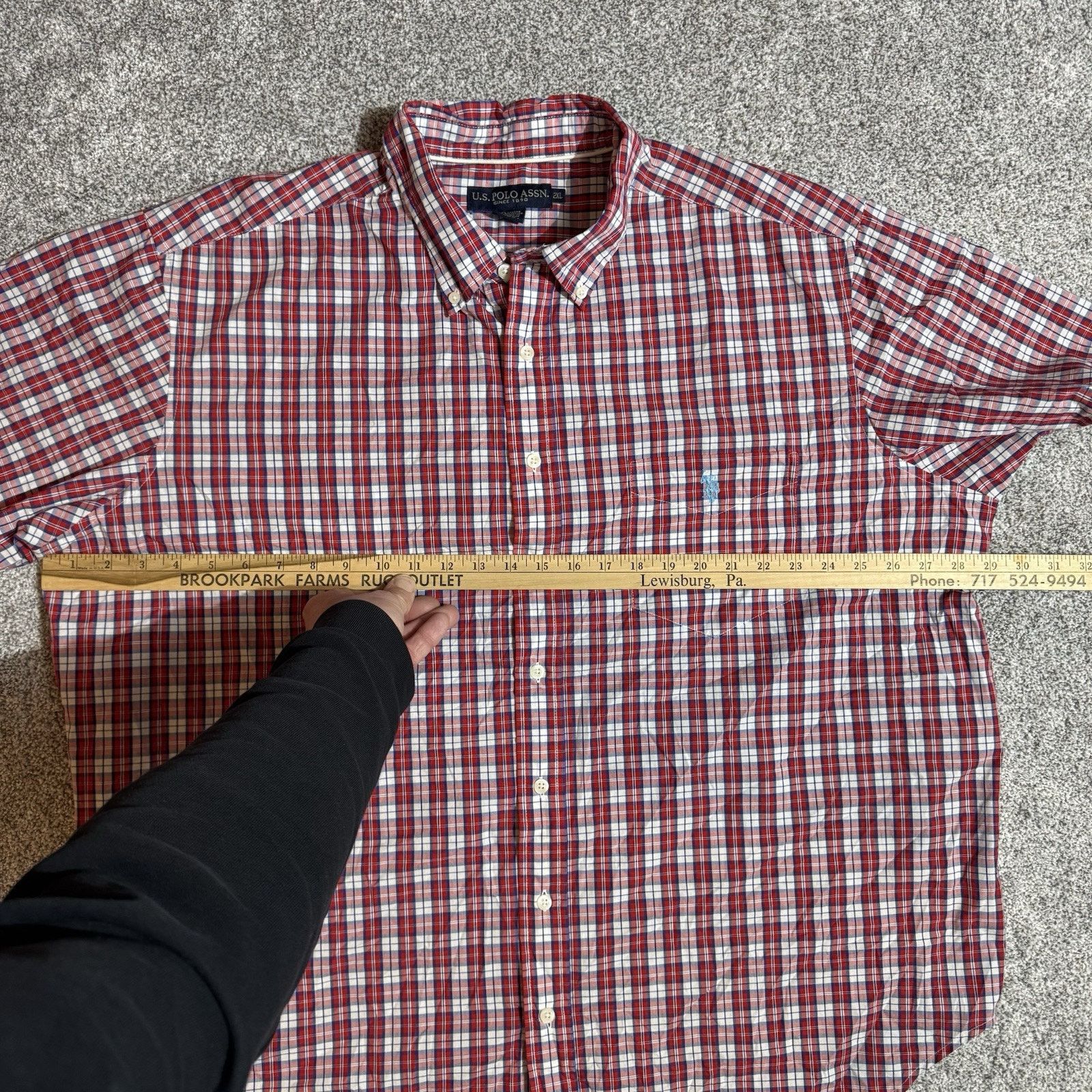 U.S. Polo Assn. US Polo Assn Button Up Shirt Mens 2XL Plaid Academia Preppy Size US XXL / EU 58 / 5 - 3 Thumbnail