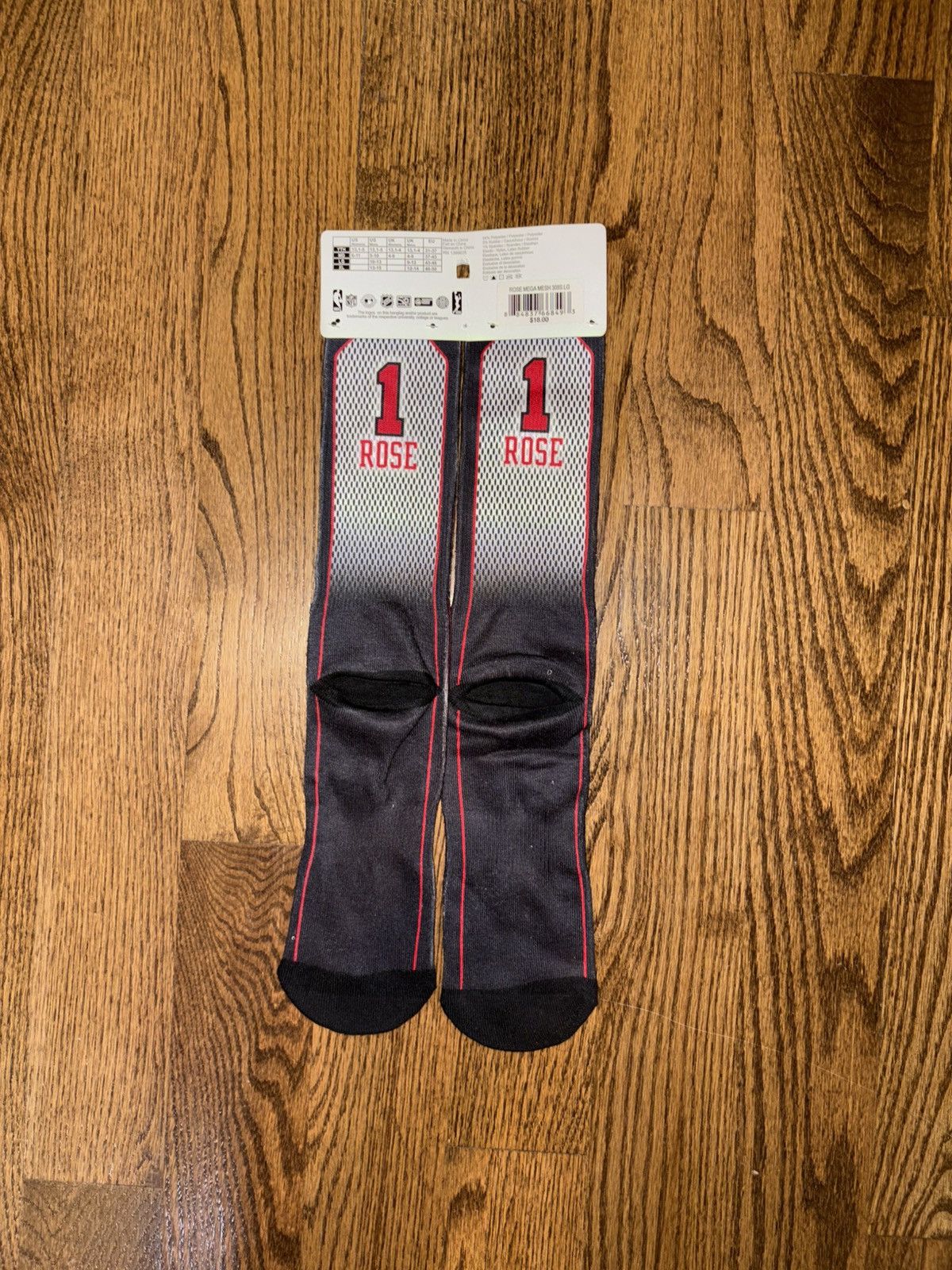 Other Derrick Rose Chicago Bulls Sublimated Graphic Socks Size ONE SIZE - 2 Thumbnail