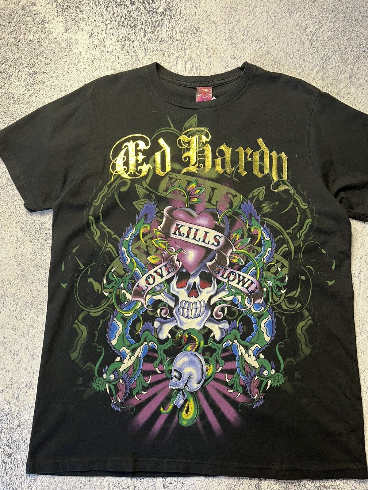 Christian Audigier Vintage Ed Hardy USA T shirt Rare Y2K Size US M / EU 48-50 / 2 - 5 Thumbnail