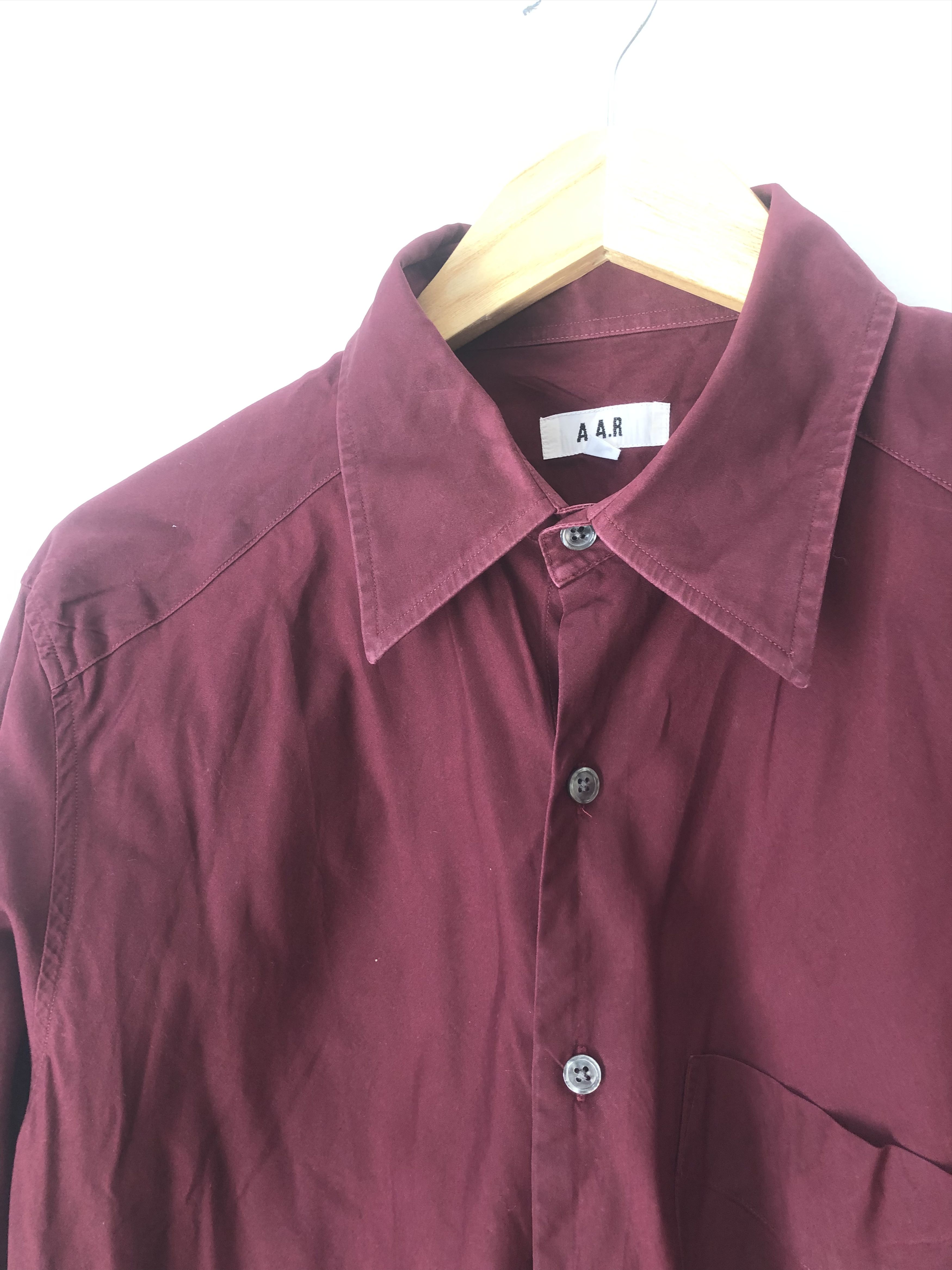 Yohji Yamamoto red wine shirt Size US M / EU 48-50 / 2 - 2 Thumbnail