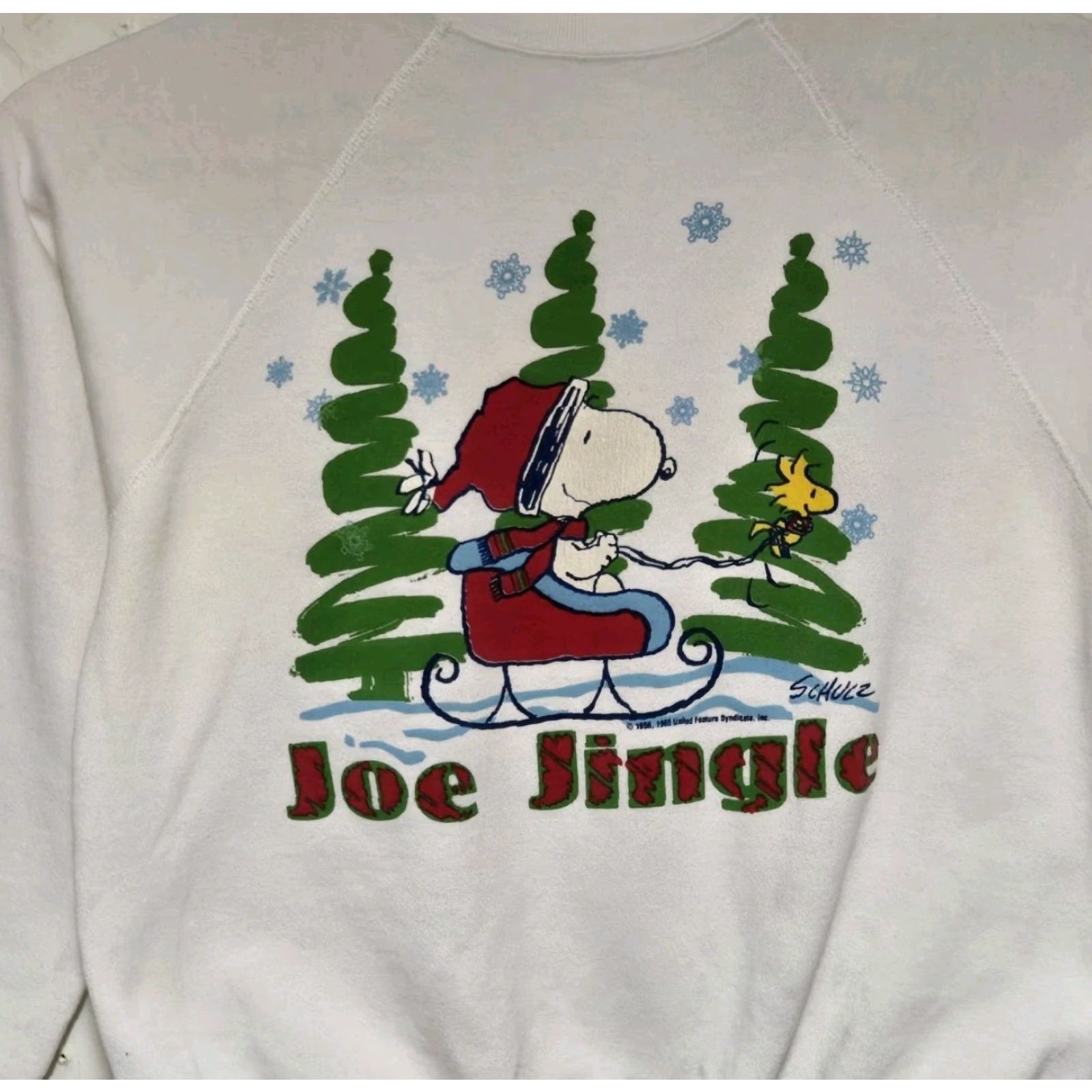 Vintage VINTAGE Snoopy and Friends Sweatshirt Charlie Brown Christmas Schultz Large Size US L / EU 52-54 / 3 - 5 Thumbnail