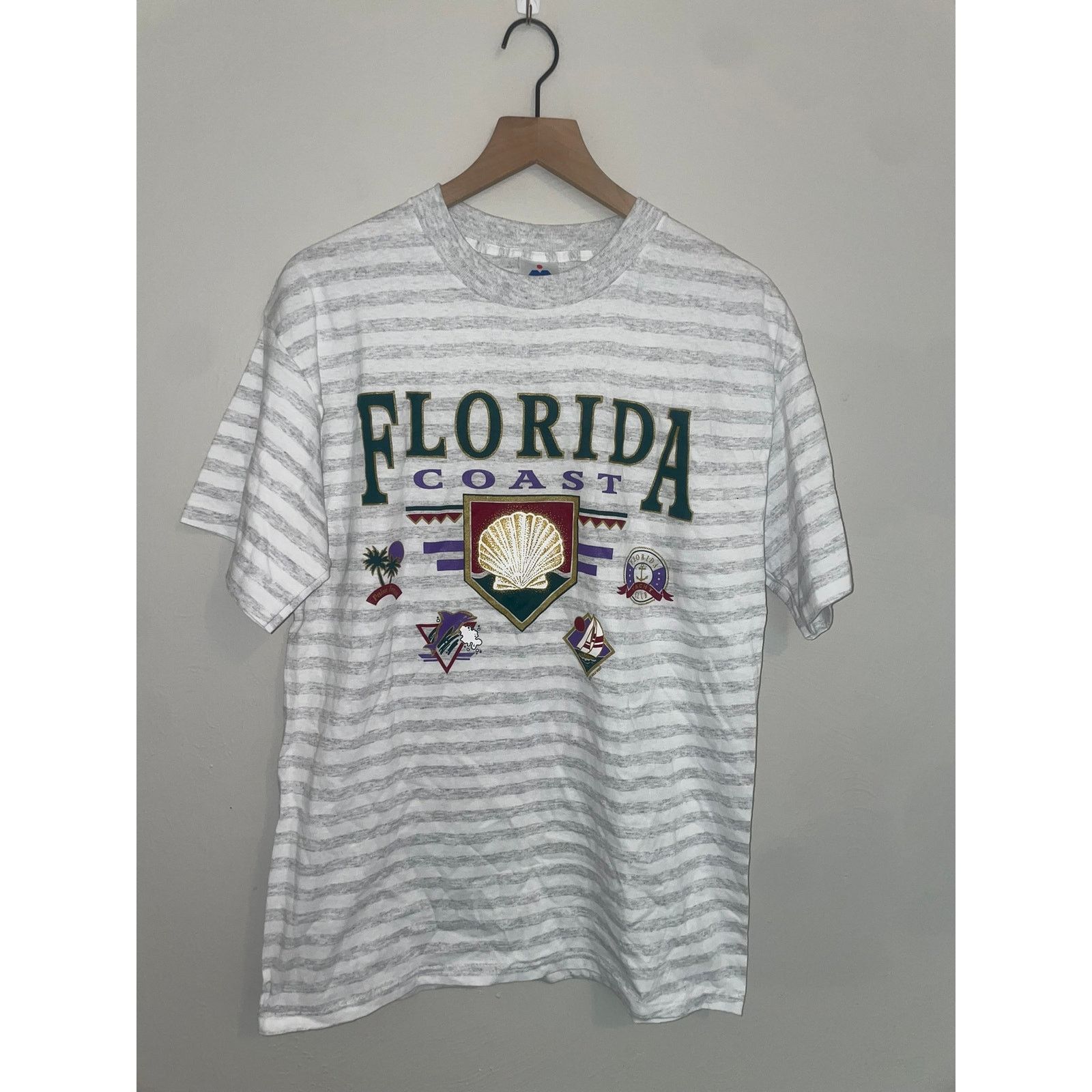 Vintage Vintage Florida Coast Shirt Beach Yacht Club Tee VTG 90s L Size US L / EU 52-54 / 3 - 1 Thumbnail