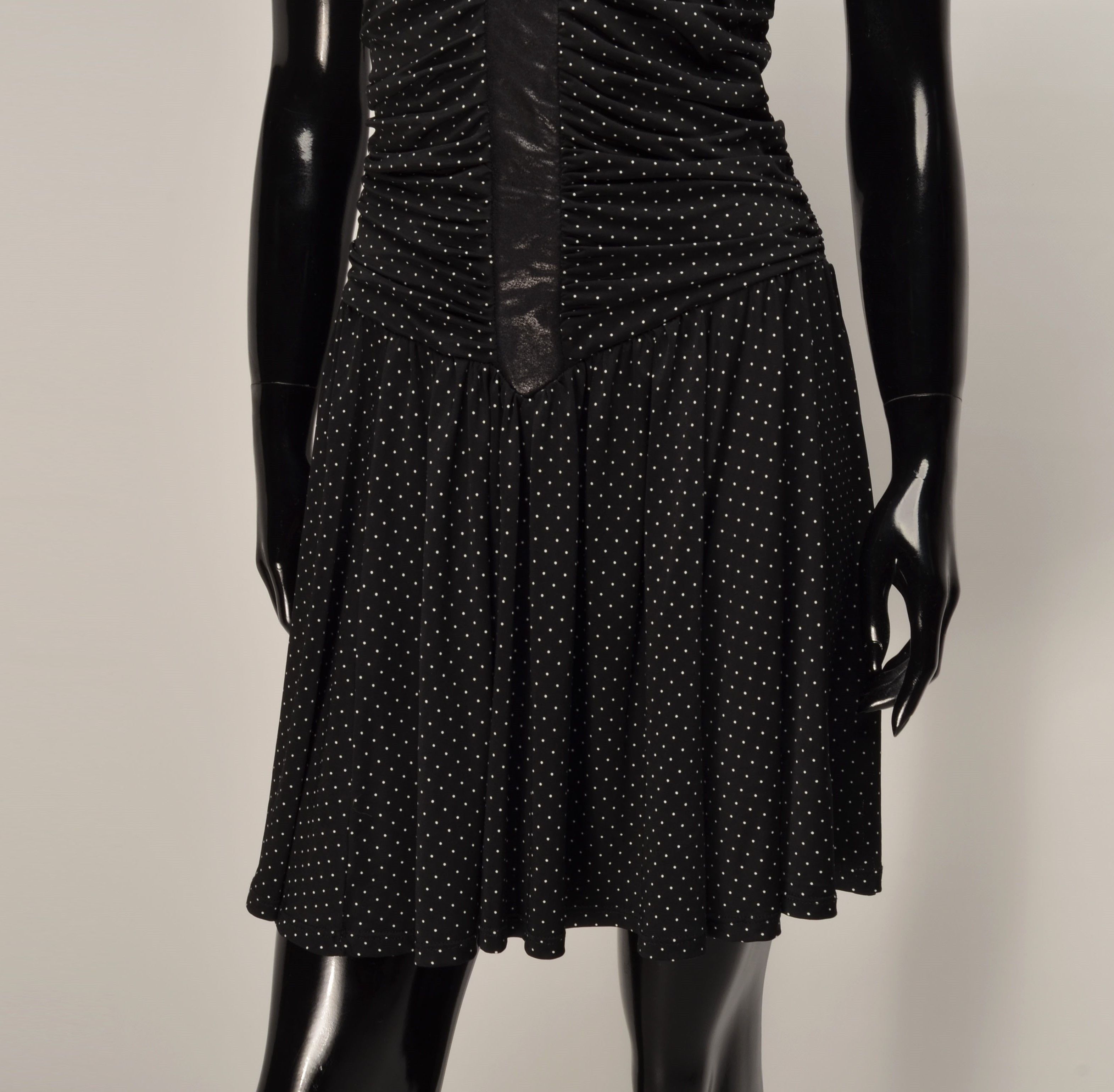 Designer × Morgan Homme Vintage Morgan de Toi Y2K Strapless Polka Dot Mini Dress Size S / US 4 / IT 40 - 3 Thumbnail