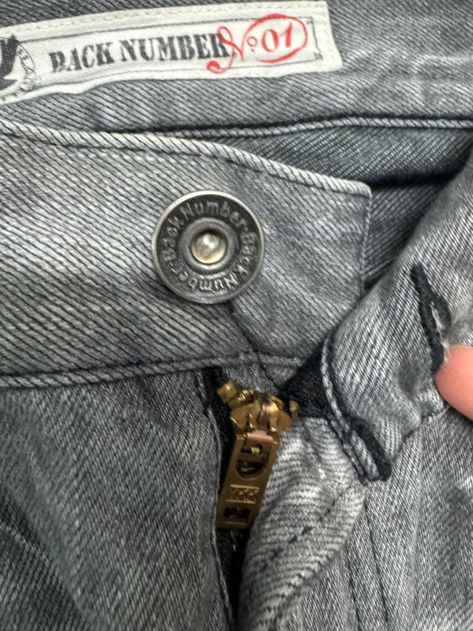 Japanese Brand Vintage Back Number Insane Whisker Honeycomb 90s Style Jean Size US 30 / EU 46 - 9 Thumbnail