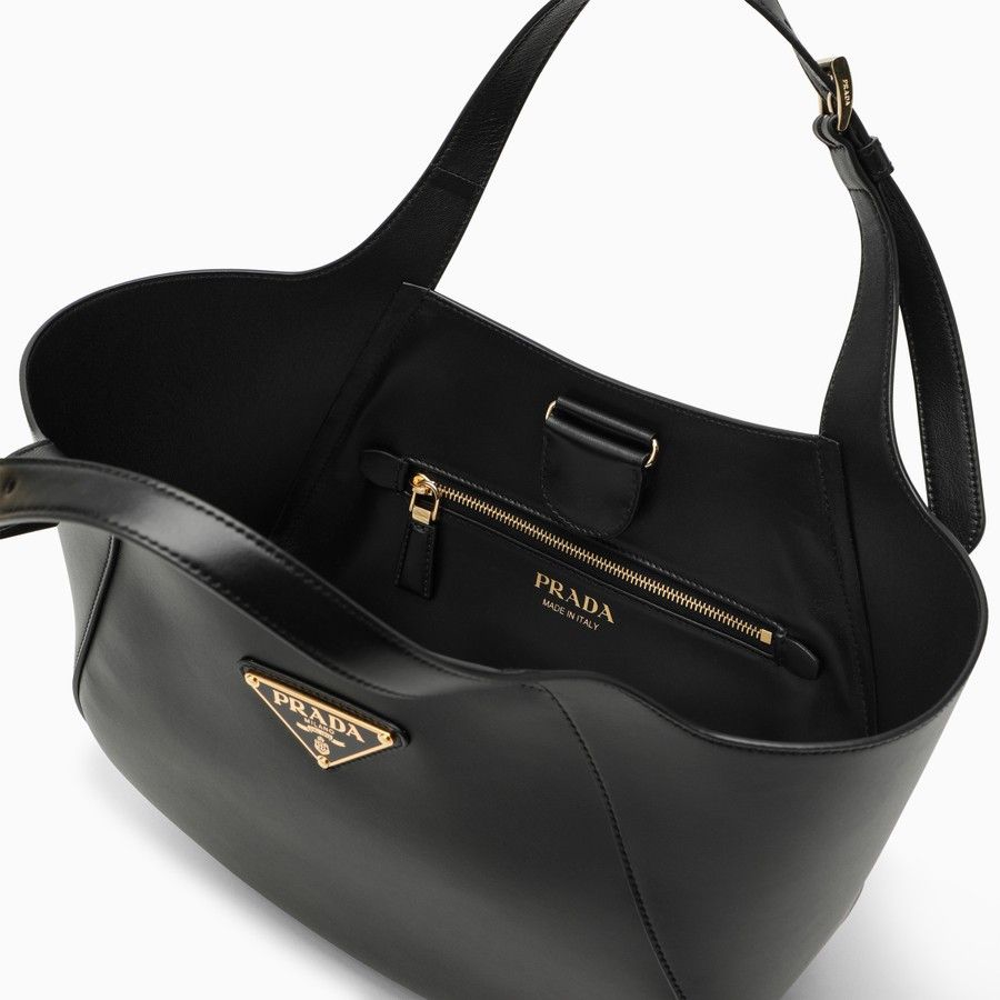 Prada o1d2blof0924 Size : OS / Leather Tote Bag In Black Size ONE SIZE - 4 Thumbnail