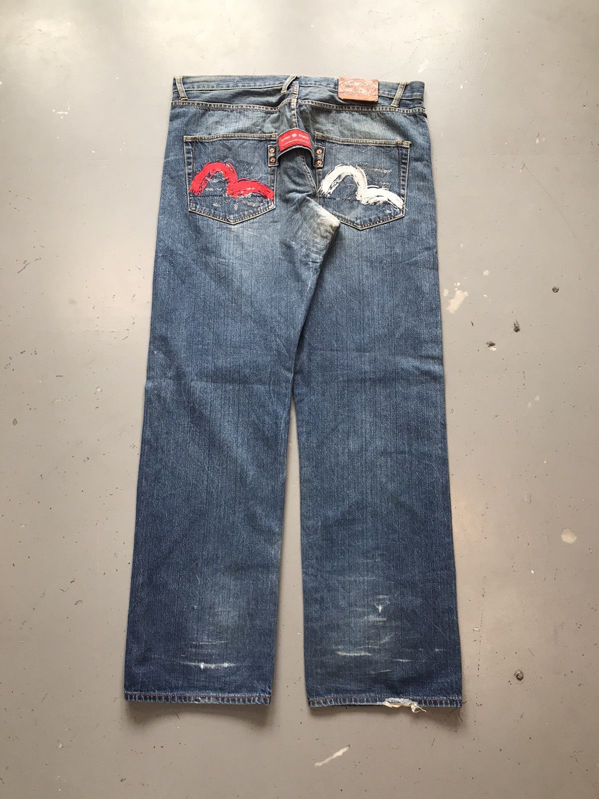 Japanese Brand × Vintage Vintage Evisu inspired seagull embroidered denim Size US 40 / EU 56 - 1 Thumbnail