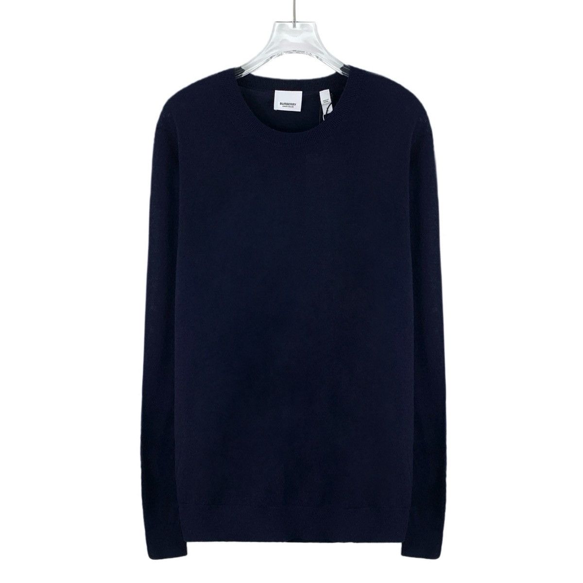 Burberry Burberry Plaid Spliced Wool Long Sleeve Knit Sweater K26WX Size US L / EU 52-54 / 3 - 1 Thumbnail