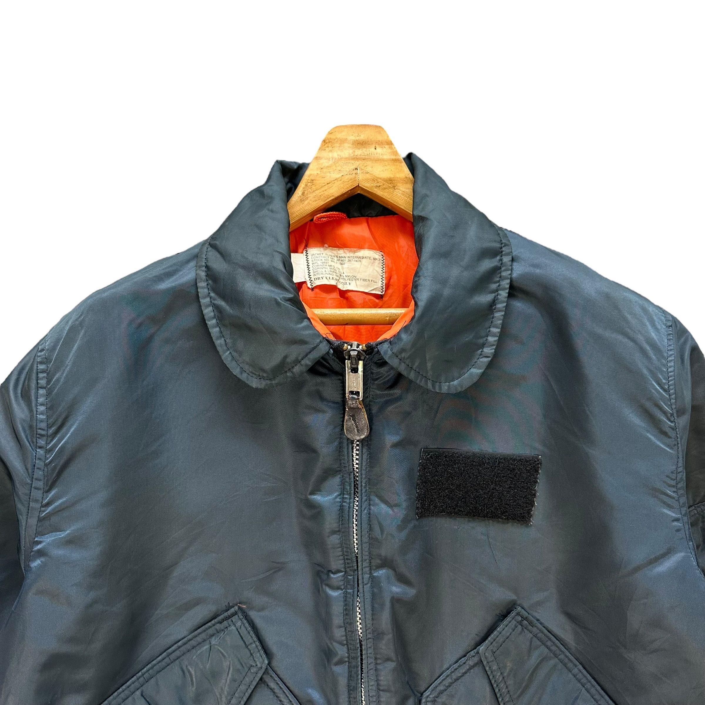 Vintage 80’s CORINTH Usa MA 2 Bombers Jacket Flight Jacket #A67-1609 Size US L / EU 52-54 / 3 - 2 Thumbnail