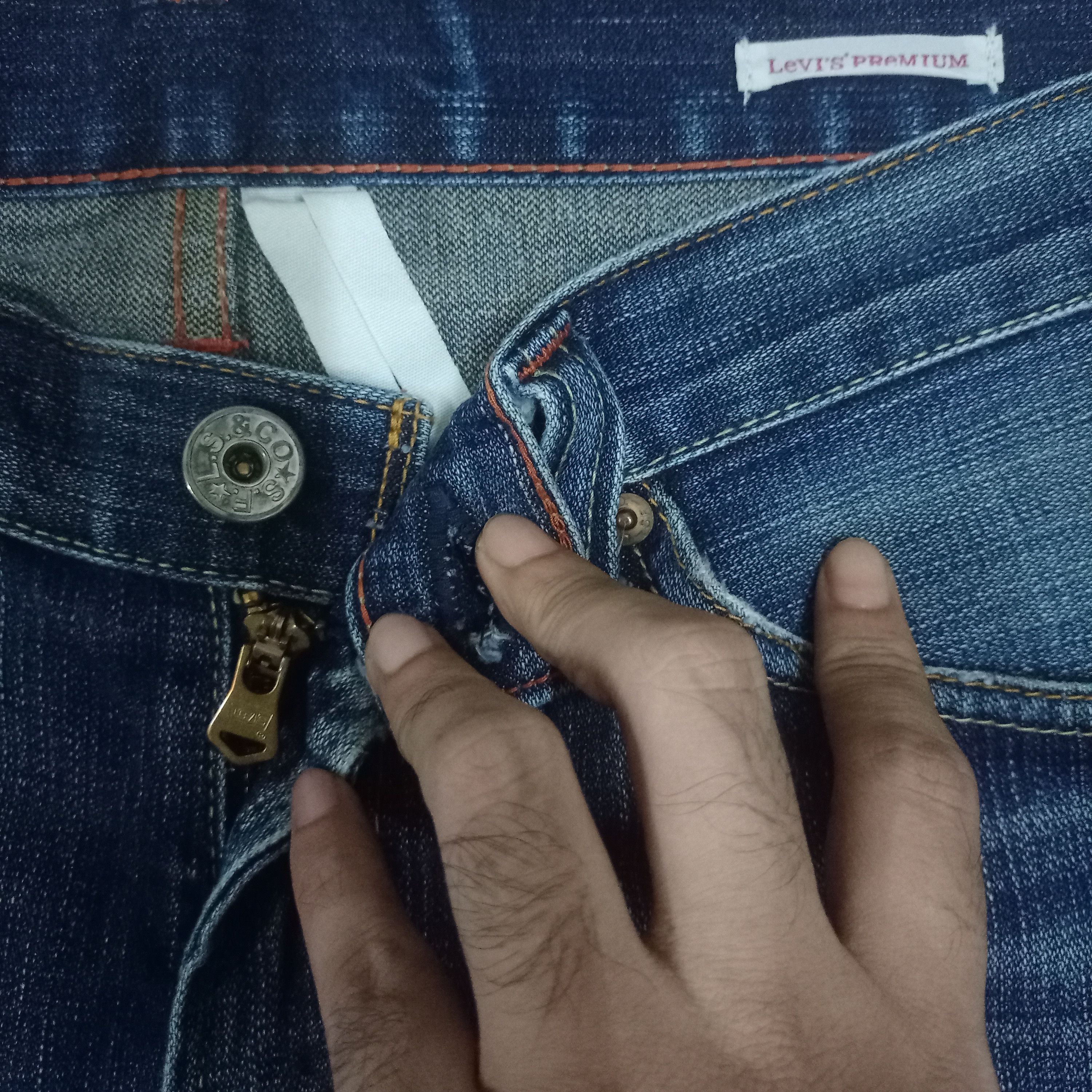 Levi's × Levi's Vintage Clothing Vintage 90s Levis 517 Japan Blue Wash Distressed Flare Jeans Size US 33 - 3 Thumbnail