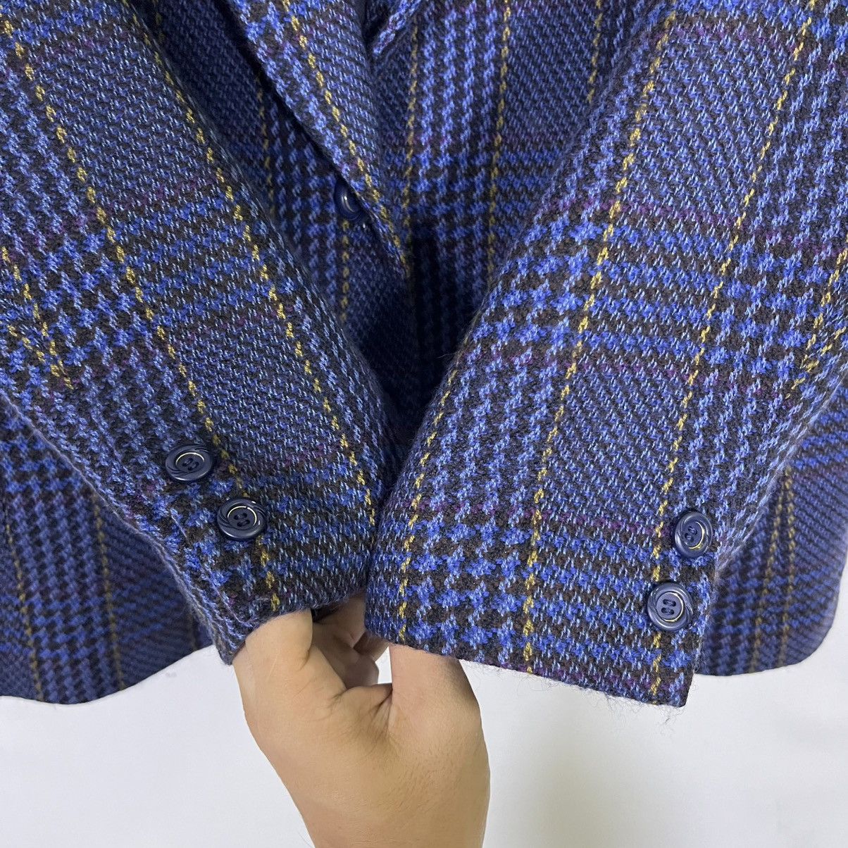 Vintage VINTAGE ADDENDA PLAID WOOL COAT BLAZER Size M / US 6-8 / IT 42-44 - 5 Thumbnail