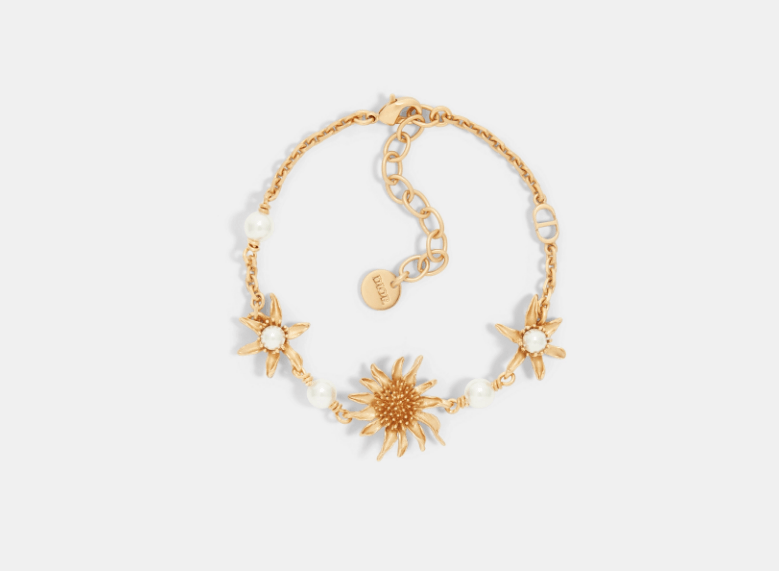 Dior o1w1db10126 B2643W Size : OS / Bracelet in Gold/White Size ONE SIZE - 1 Thumbnail