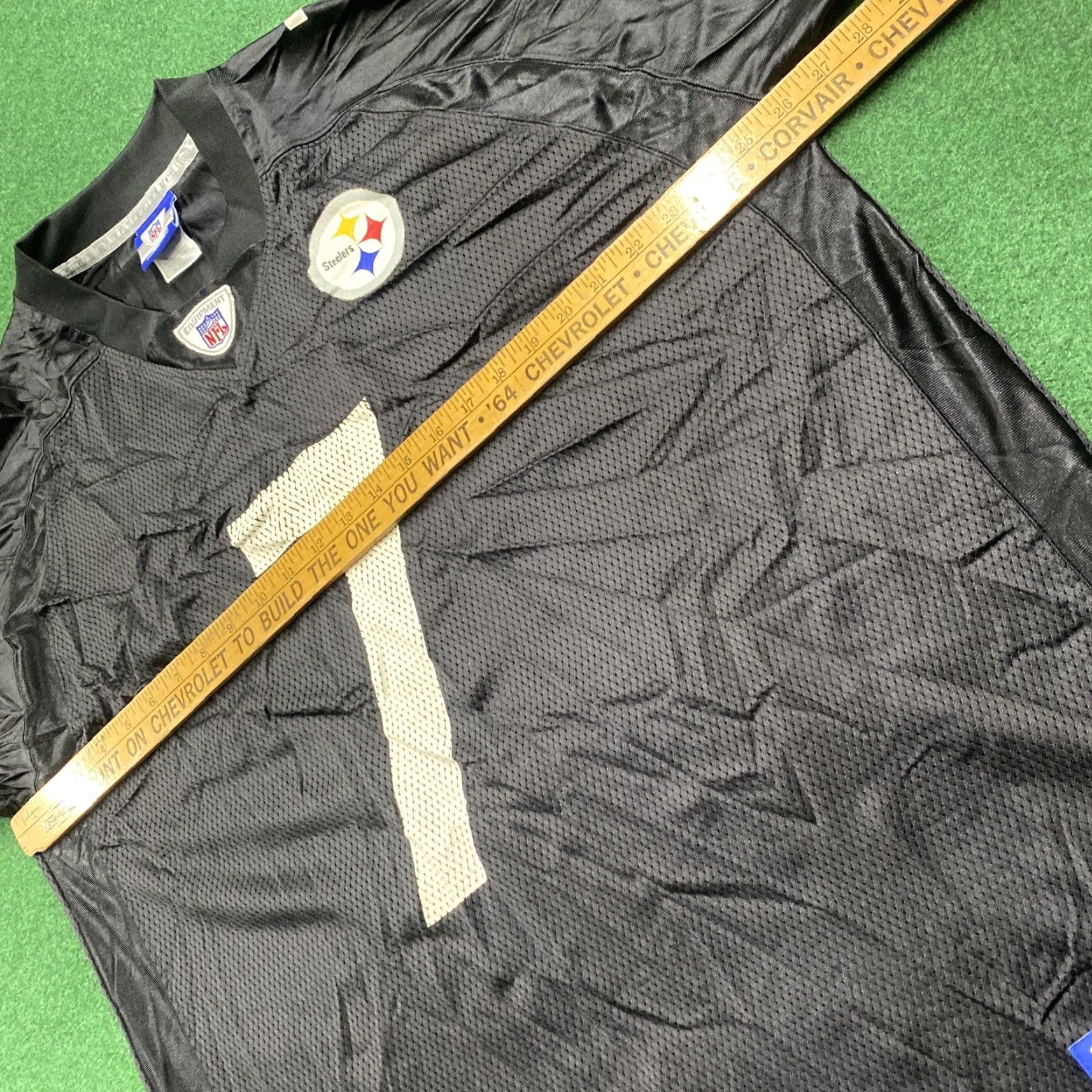 Reebok VINTAGE Ben Roethlisberger Jersey Mens XL Black Pittsburgh Steelers NFL Football Shirt (T-Shirt) Logo Ah Size US XL / EU 56 / 4 - 6 Thumbnail
