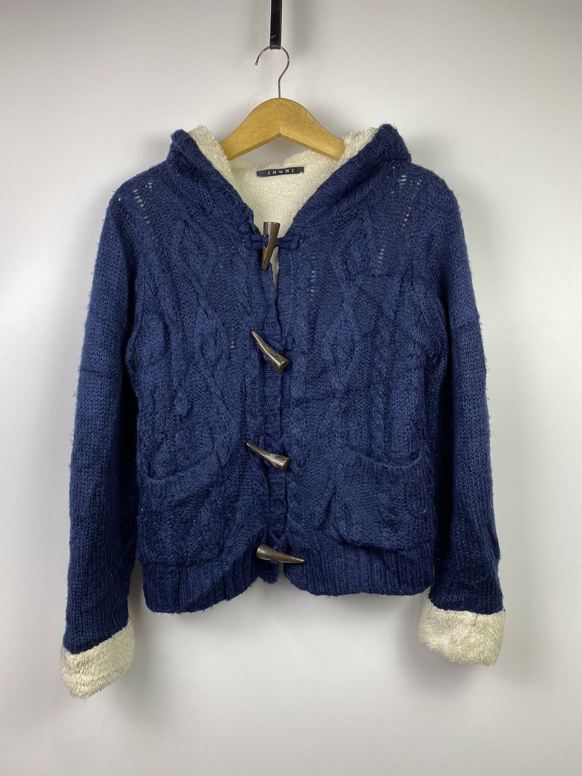 If Six Was Nine × Japanese Brand × Le Grande Bleu (L.G.B.) 2000s double layer knitted fur sherpa ingni winter session Size US M / EU 48-50 / 2 - 1 Thumbnail