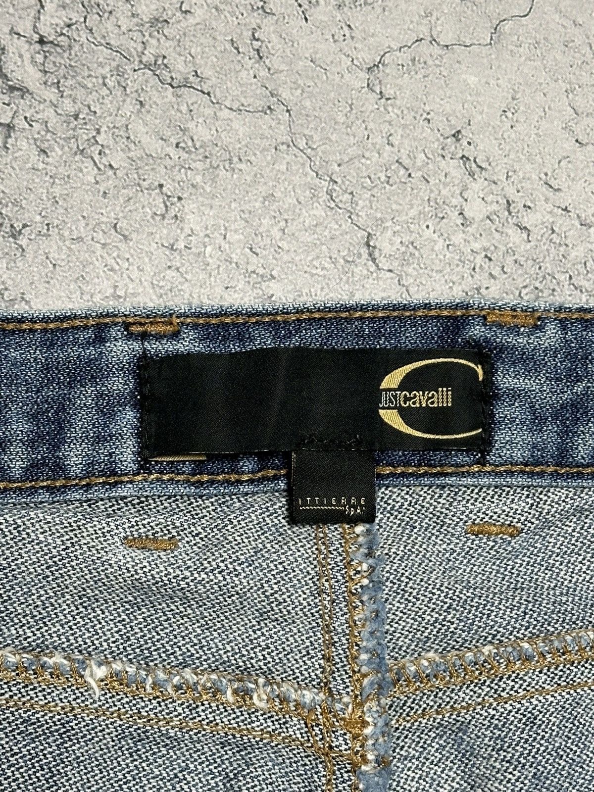 Just Cavalli Vintage Just Cavalli Flared Baggy Jeans Pants Size 30" / US 8 / IT 44 - 8 Thumbnail