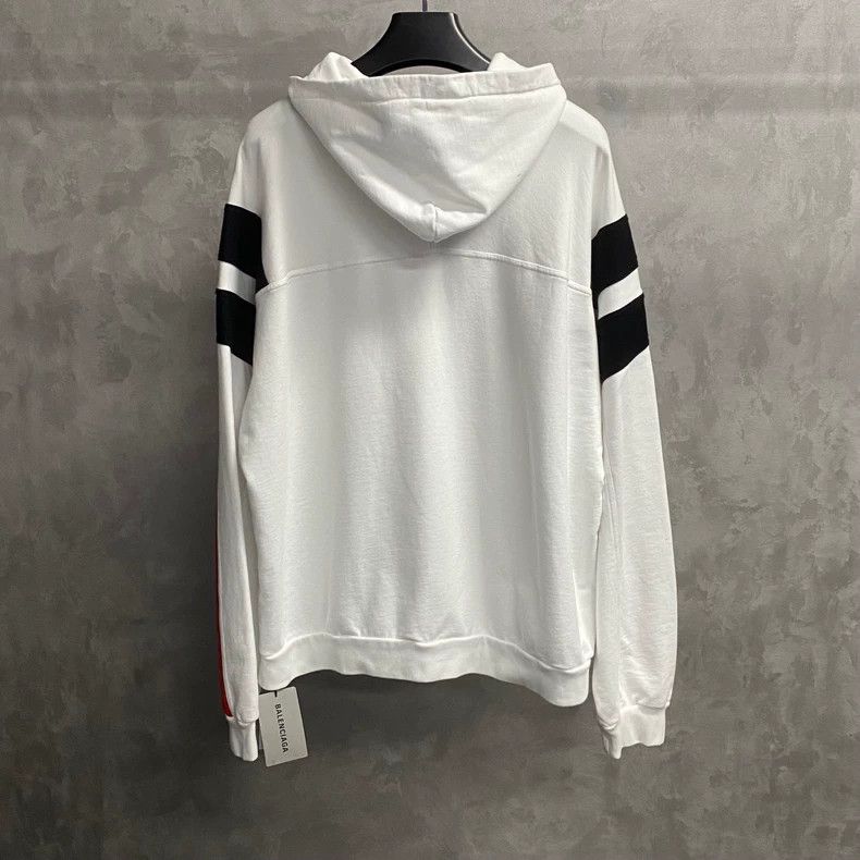 Balenciaga Balenciaga White Striped Embroidered Pattern Logo School J Size US M / EU 48-50 / 2 - 2 Thumbnail