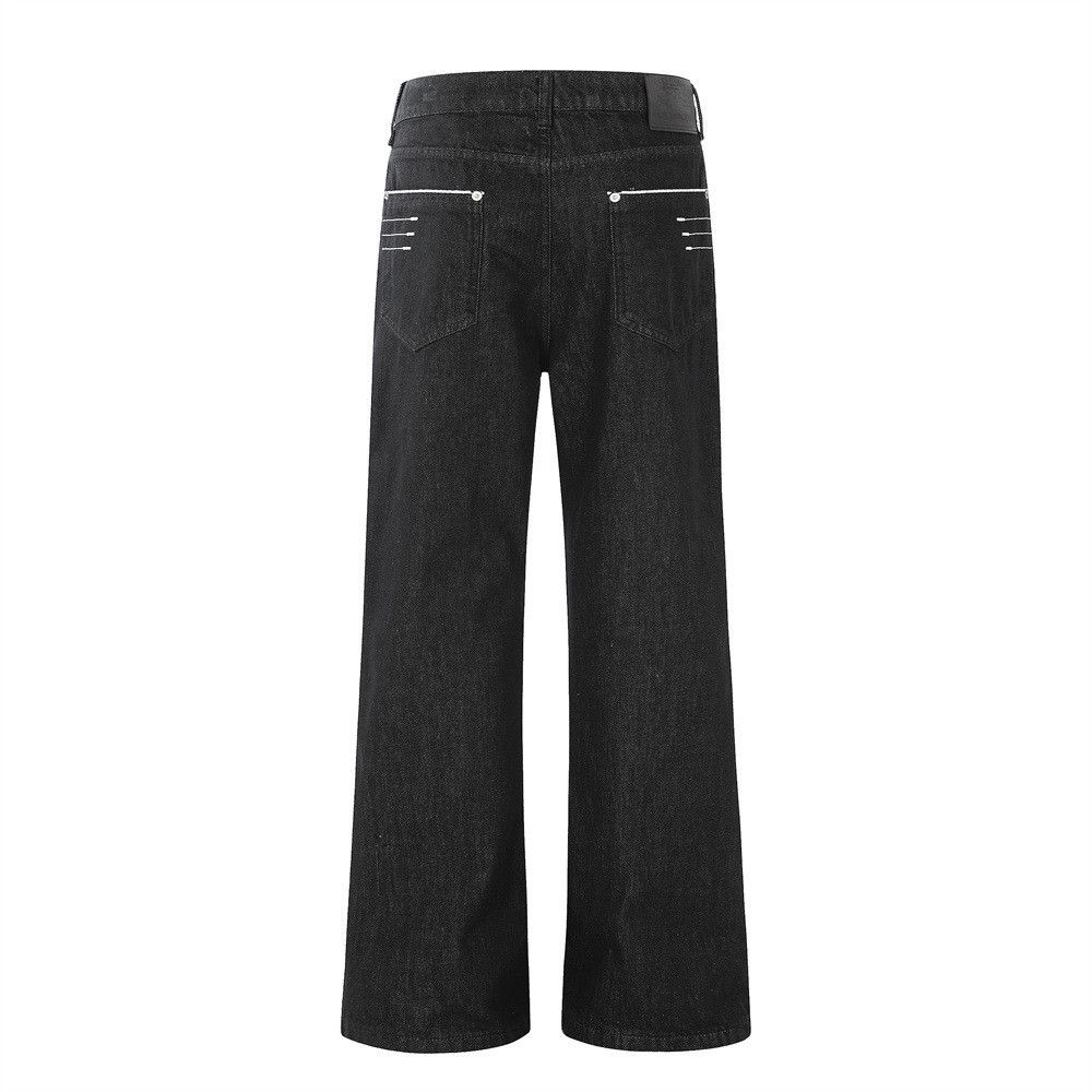 Japanese Brand Men's American Loose-Fit Casual Wide-Leg Flared Jeans Size US 32 / EU 48 - 2 Thumbnail