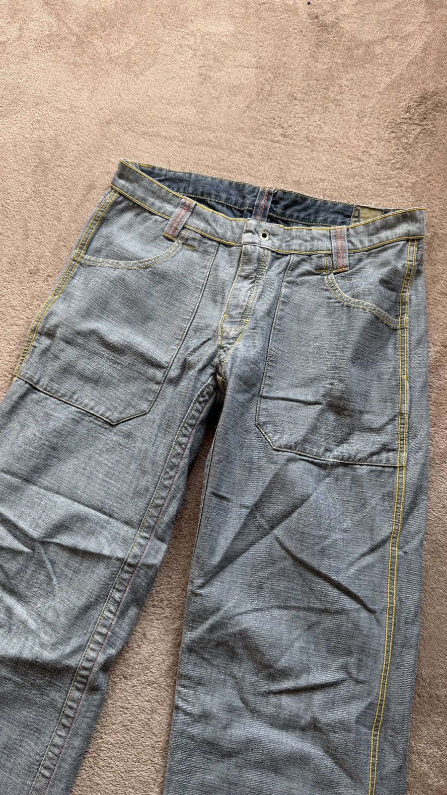 If Six Was Nine O’Neill Reversible distressed Mudwash Jean Y2K lgb jnco vibe Size US 32 / EU 48 - 4 Thumbnail