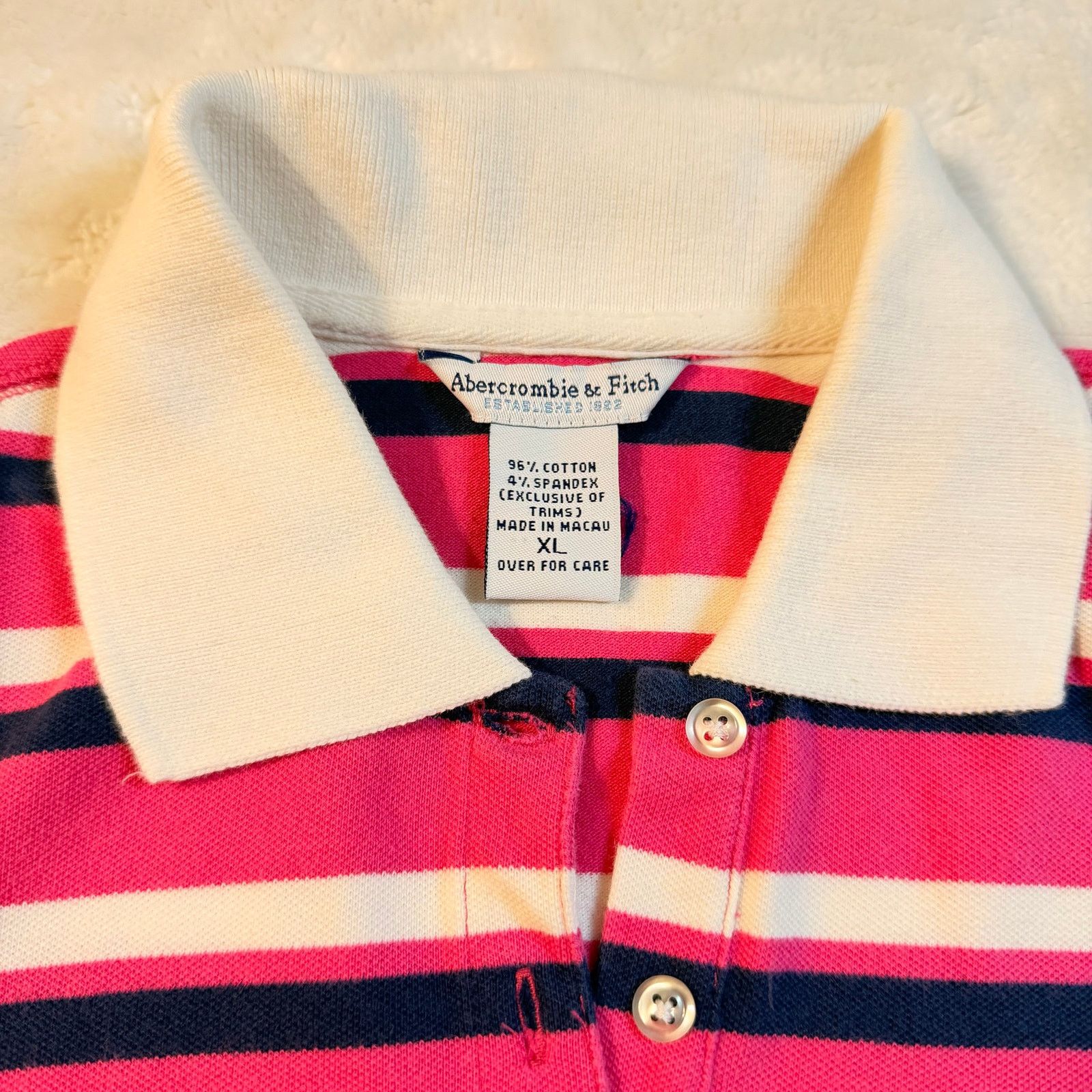 Abercrombie & Fitch Womens Vintage Abercrombie & Fitch Polo Size XL / US 12-14 / IT 48-50 - 2 Thumbnail