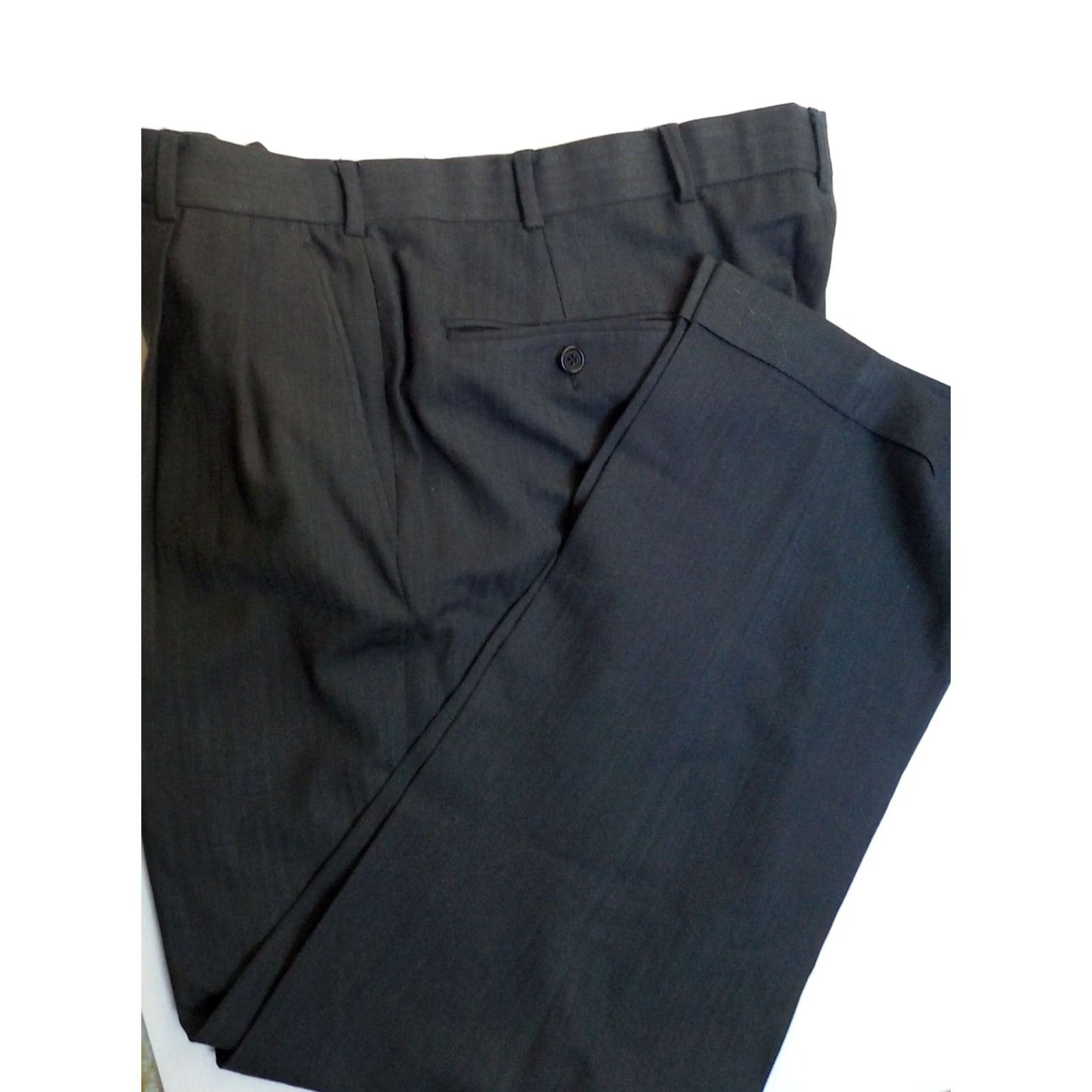 Brooks Brothers VINTAGE Brooks Brothers 2 Piece Suit Blue Gray Herringbone Wool Stretch 346 SZ 42R W36 Mens Size ONE SIZE - 7 Thumbnail
