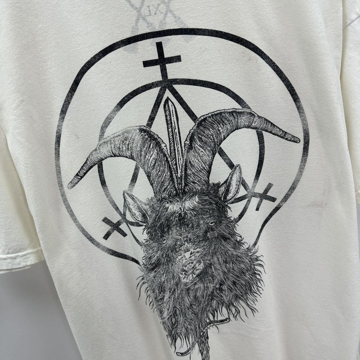Vintage Vintage 00s WitchCrafs Goat Ghotic tee y2k Occultism death Size US XL / EU 56 / 4 - 8 Thumbnail