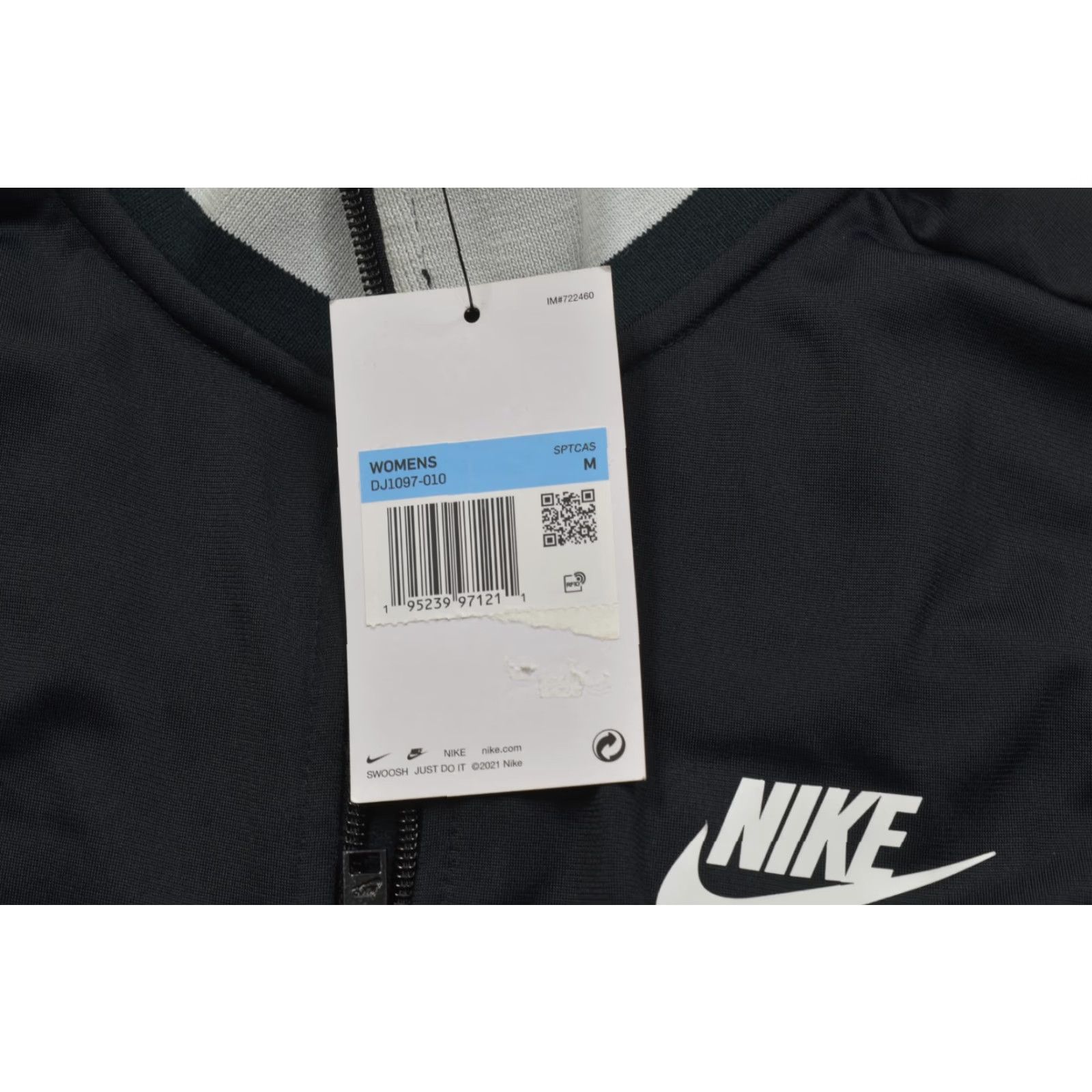 Nike Nike Women Track Jacket Black M Sportswear Essential Full Zip Casual Size M / US 6-8 / IT 42-44 - 5 Thumbnail