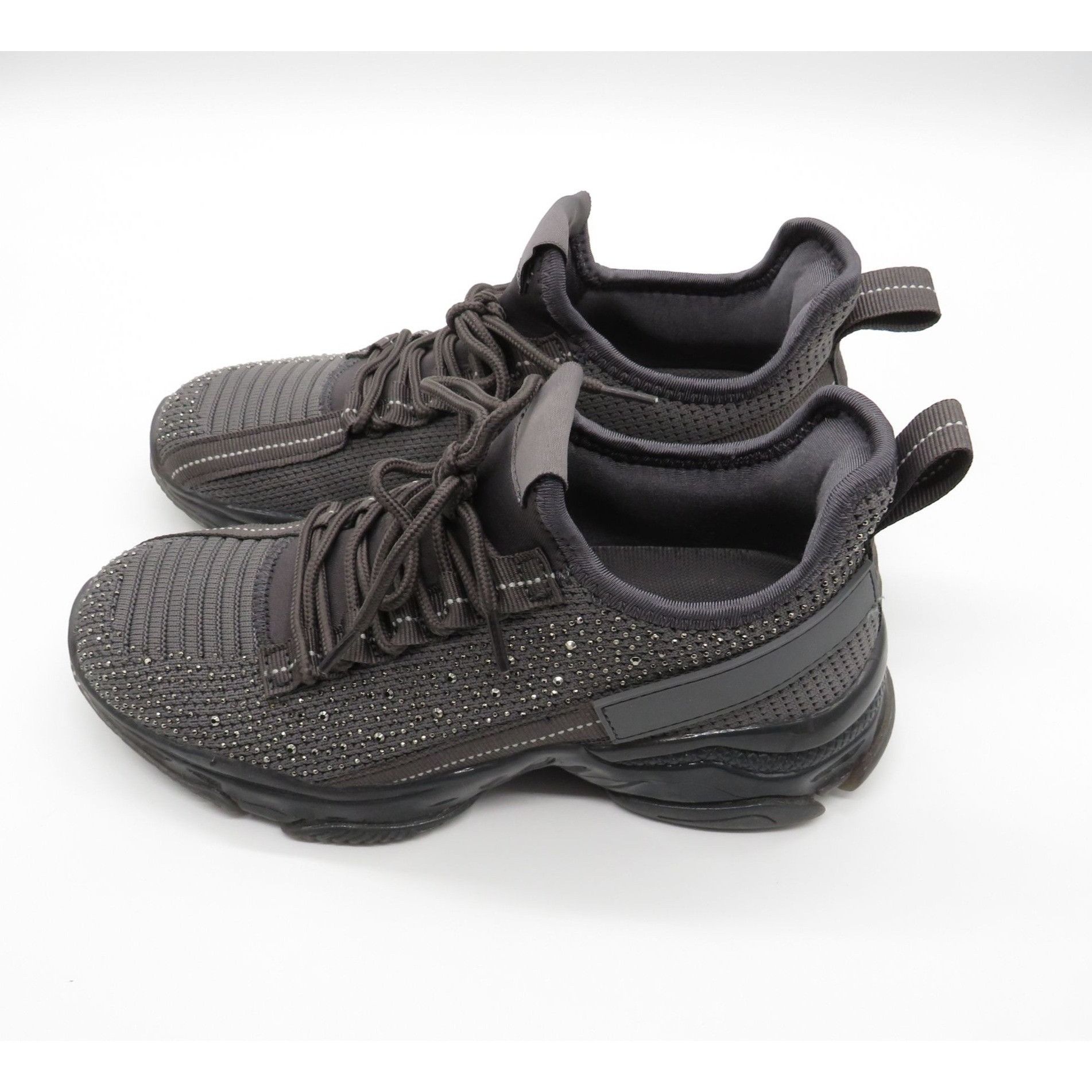 Other Rhinestone-Embellished Women's Athletic Sneakers Size 6 Char Size US 6 / IT 36 - 3 Thumbnail