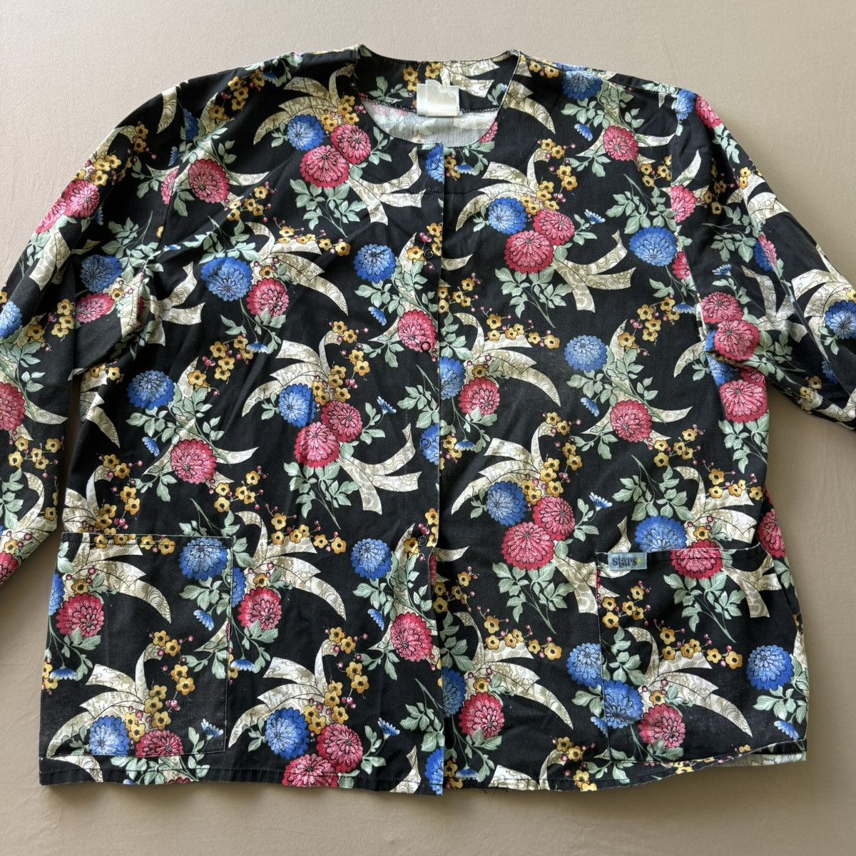 Other Vintage Stars Scrubs Floral House Shirt Size 3XL / US 20-22 - 6 Thumbnail