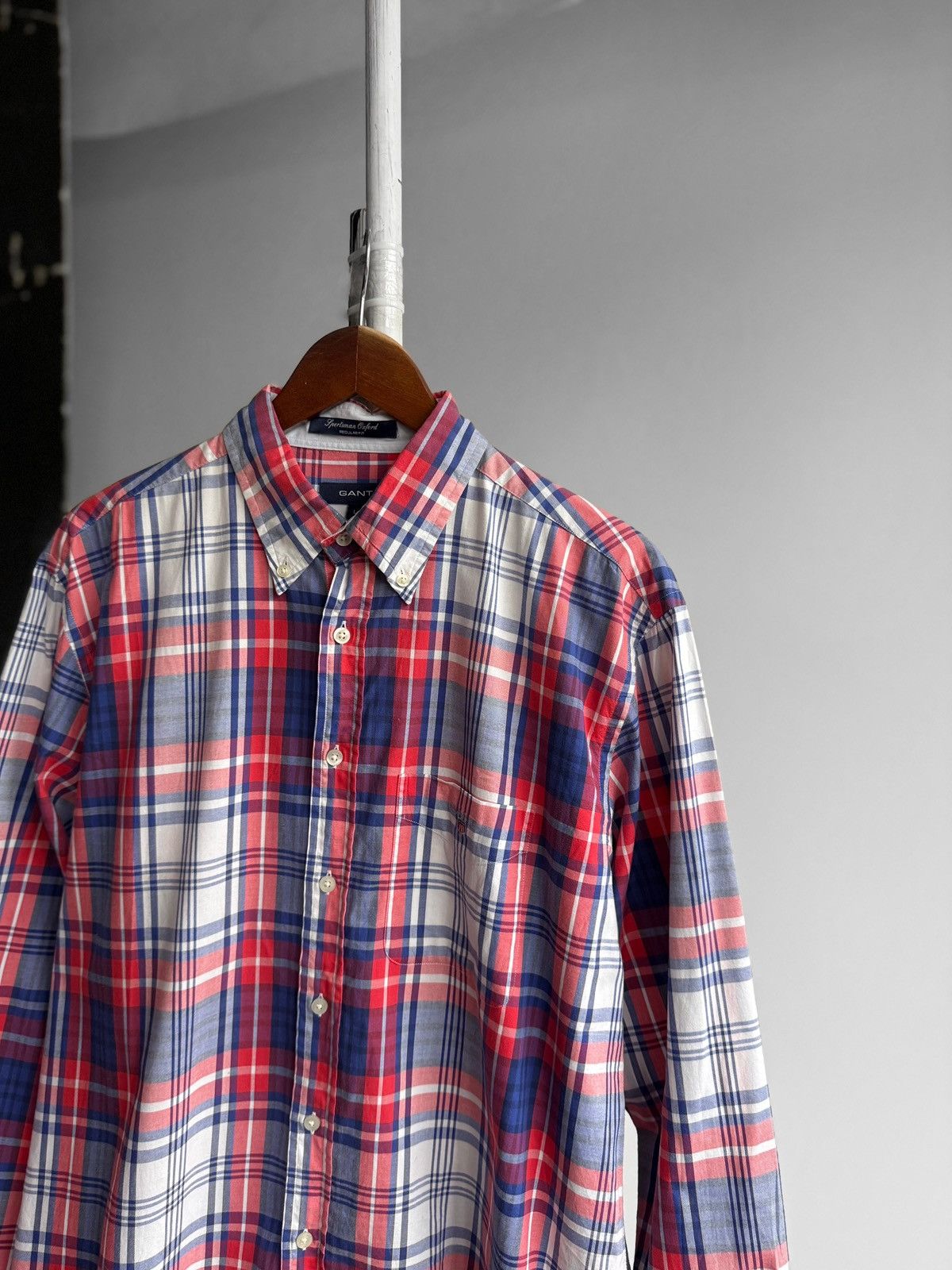 Gant Gant Mens Plaid Multicolor Long Sleeve Button Down Shirt Size US L / EU 52-54 / 3 - 2 Thumbnail