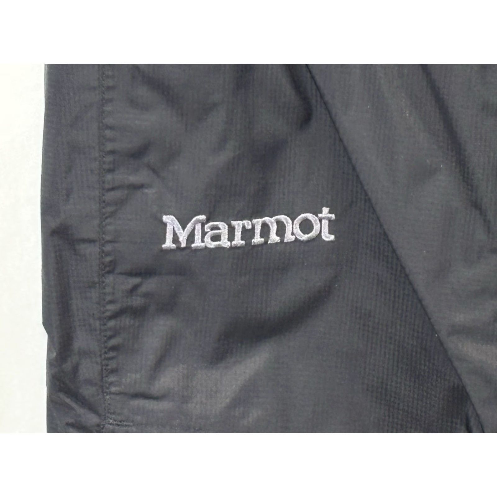 Marmot VINTAGE Marmot Rain Waterproof Pants Black Mens XL Short Nylon Elastic Waist Outdoors Size US 36 / EU 52 - 3 Thumbnail