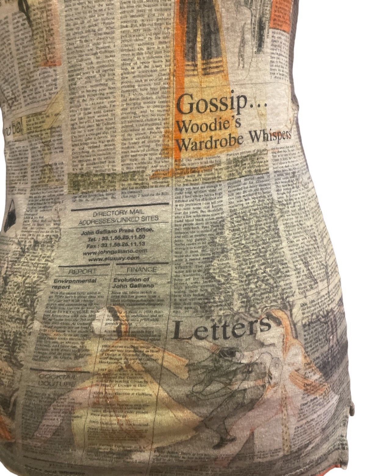 John Galliano John Galliano gazette Runway linen top Spring 2009 Size US S / EU 44-46 / 1 - 8 Thumbnail