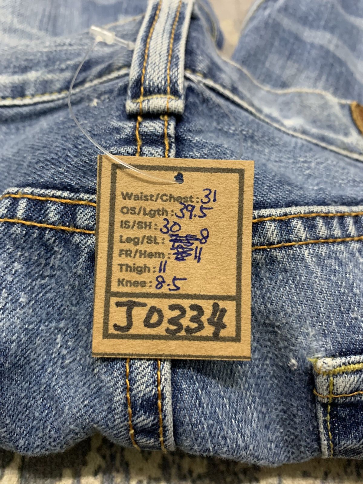 Japanese Brand Vintage Uniqlo S002 Japan Stone Wash Jeans 31x30 Size US 31 - 14 Thumbnail