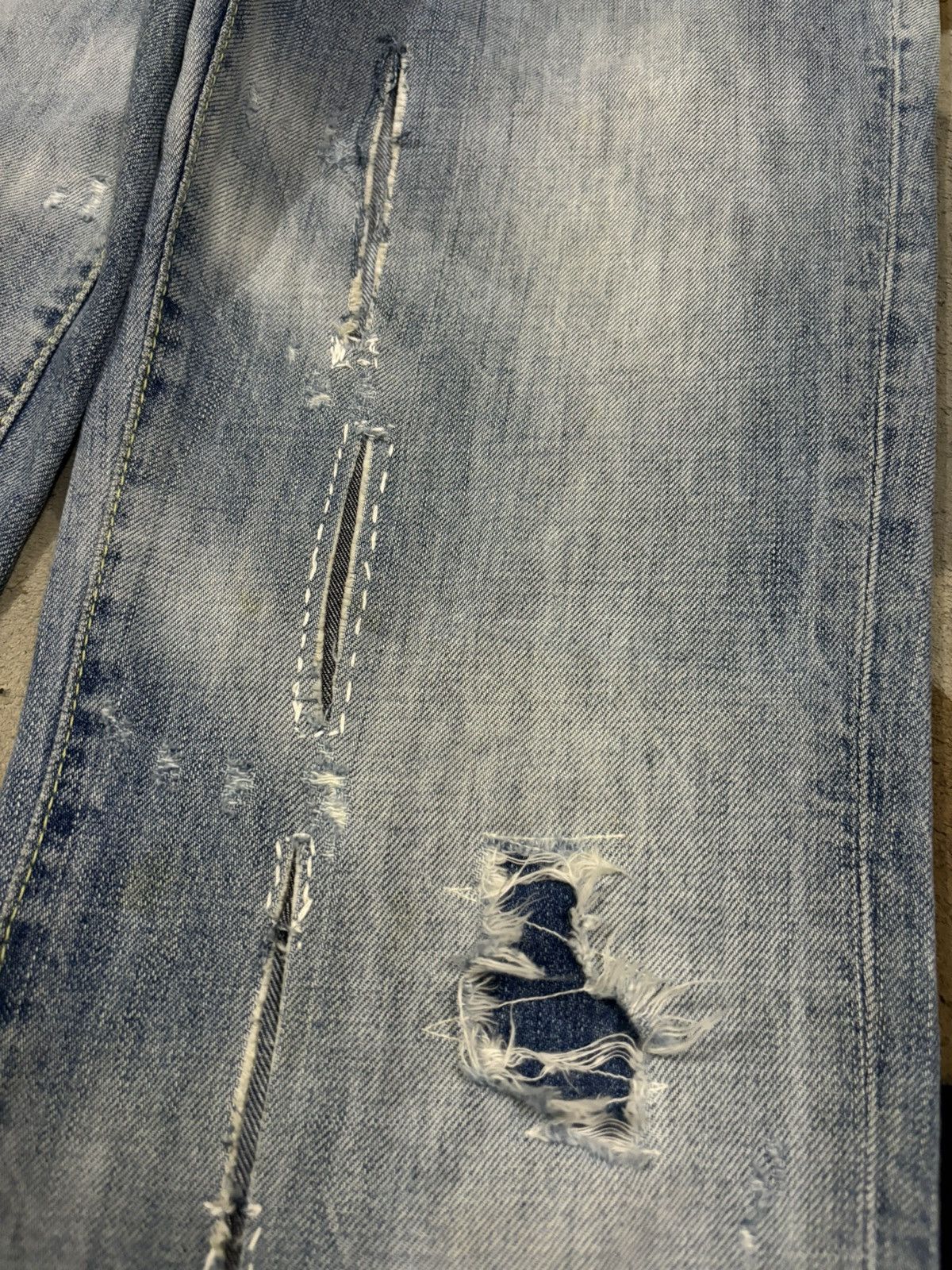 Dsquared2 Vintage Dsquared2 Sashiko Stitched Distressed Grunge Jeans Size US 31 - 8 Thumbnail