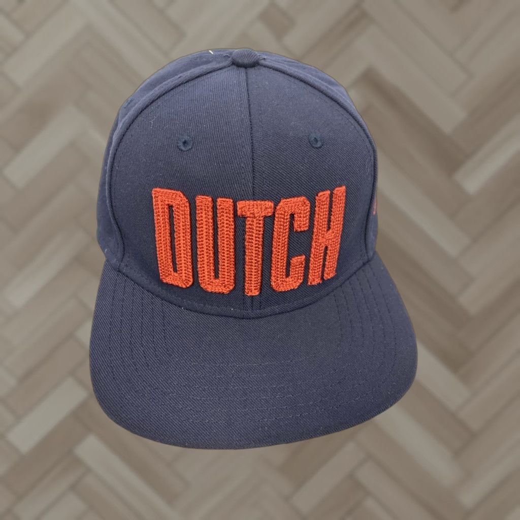 New Era VINTAGE Dutch Hat Cap Navy Under Armour Snapback Large L Mens Navy Hat 90s Concert Football? Size ONE SIZE - 1 Thumbnail