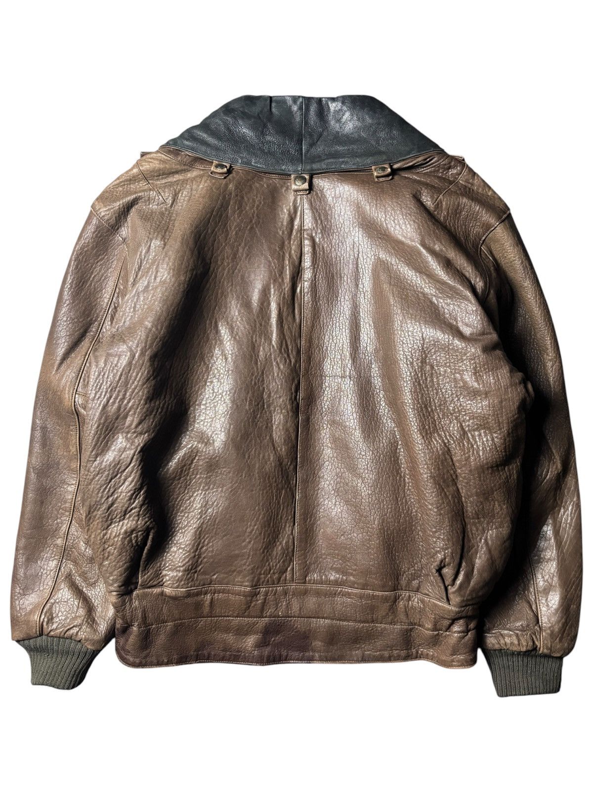 Marithe + Francois Girbaud 1980s Millesimes Shearling Leather Bomber Jacket Size US L / EU 52-54 / 3 - 14 Thumbnail