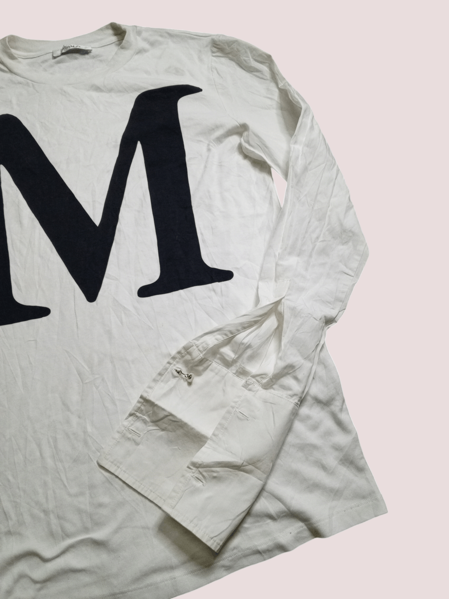 Designer × Max Mara MAX MARA LONG SLEEVE BIG LOGO Size M / US 6-8 / IT 42-44 - 4 Thumbnail
