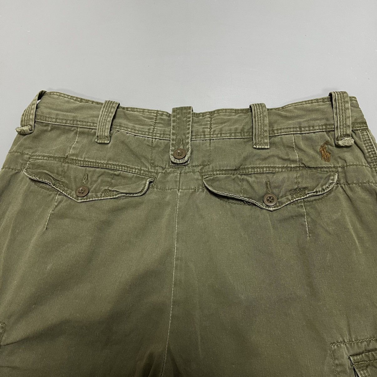 Polo Ralph Lauren × Ralph Lauren × Vintage Polo Ralph Lauren Vintage Cargo Shorts Multi Pocket y2k Size US 32 / EU 48 - 4 Thumbnail