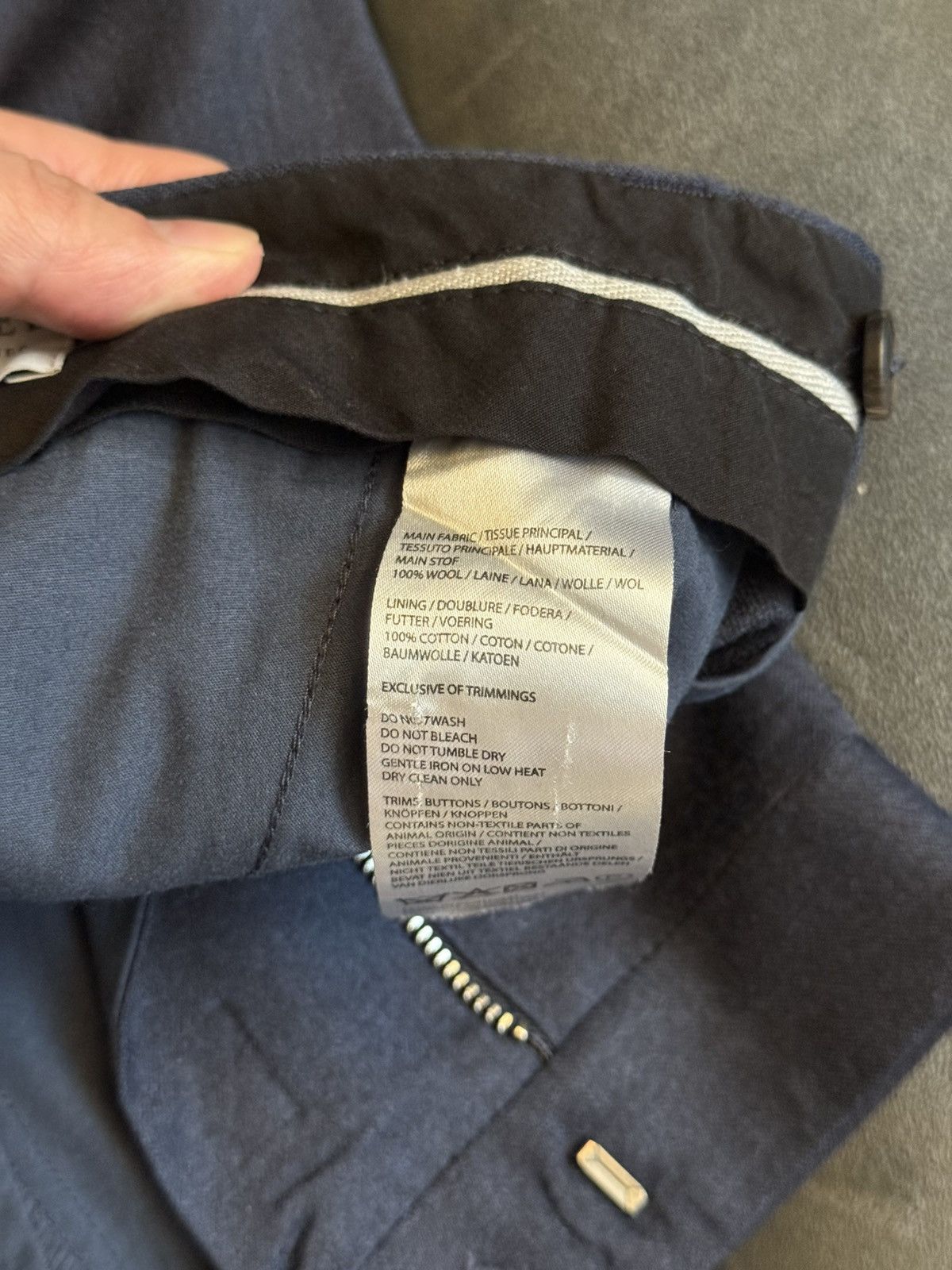 Sunspel Navy Wool Pants 32 Size US 32 / EU 48 - 3 Thumbnail