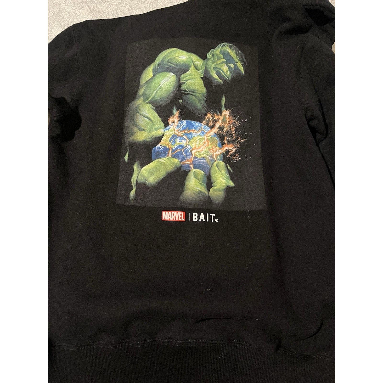 Bait BAIT x Marvel Comics Hulk Hoodie Mens Medium Black Pullover Size US M / EU 48-50 / 2 - 7 Thumbnail