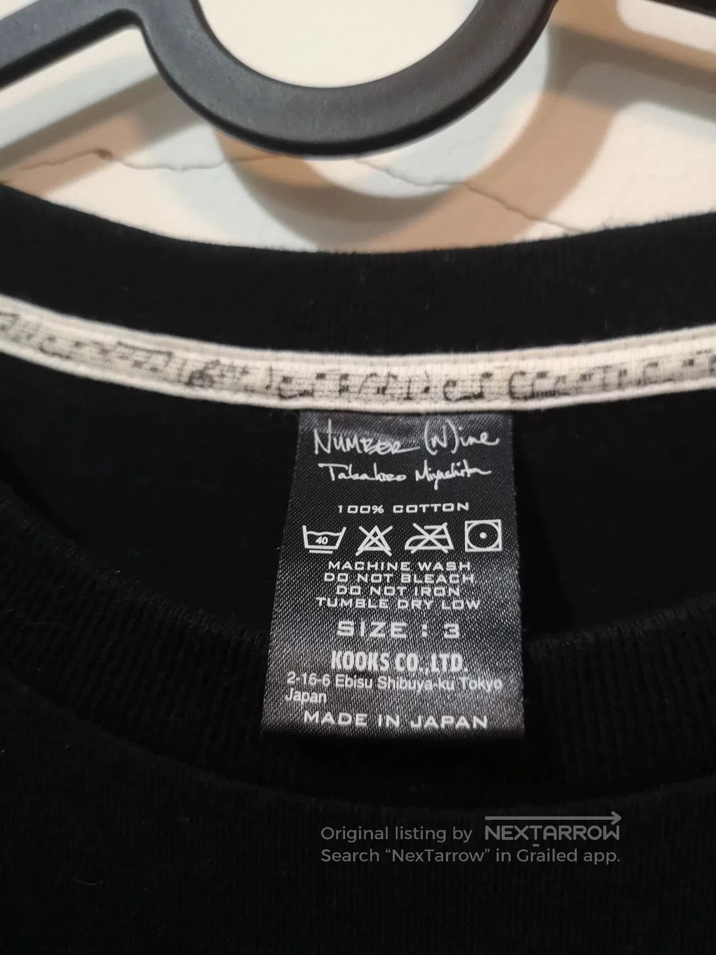 Number (N)ine number nine graphic t. Size US L / EU 52-54 / 3 - 3 Thumbnail