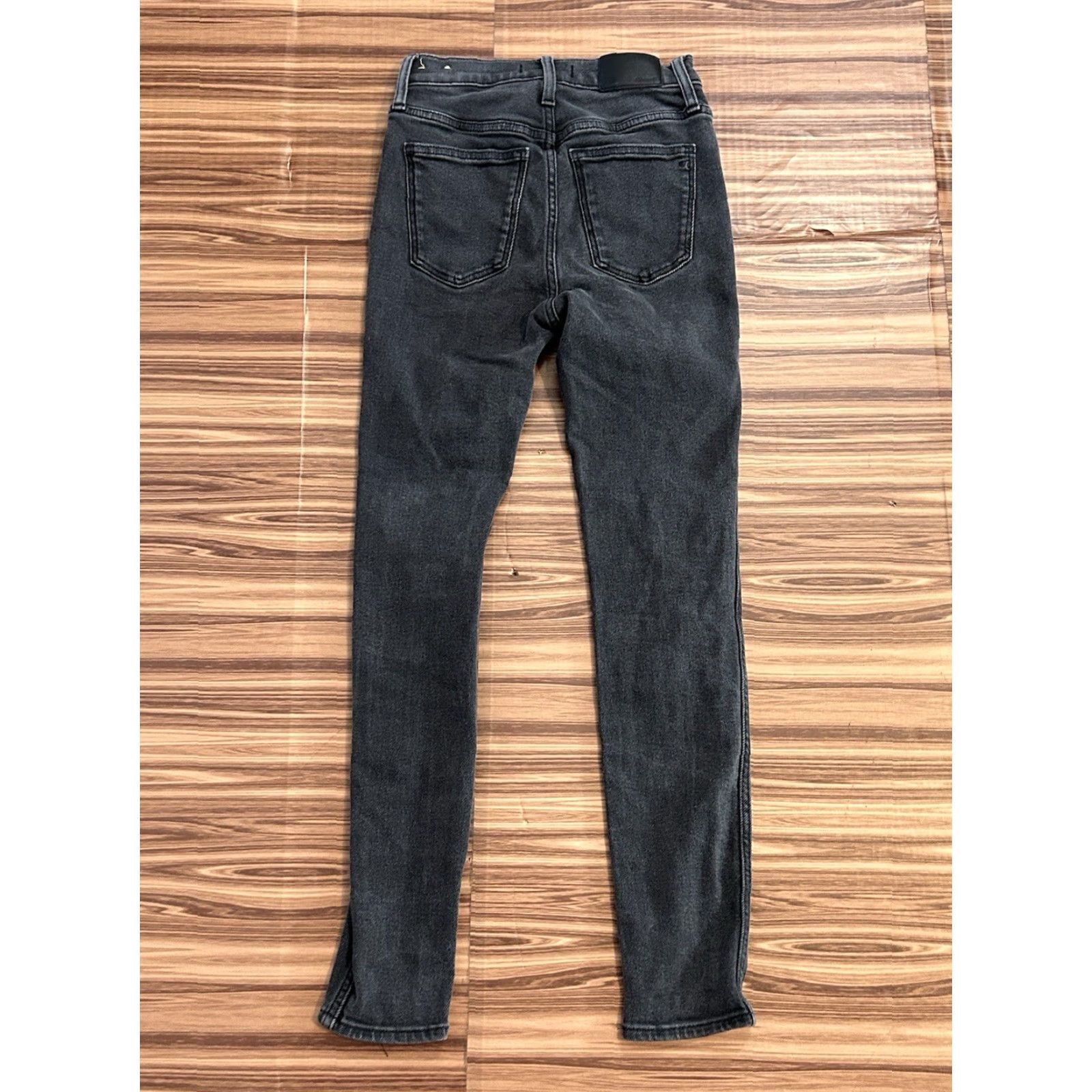 Madewell Womens Madewell Jeans Denim Gray 10” High Rise Skinny 26 Button Closure 5-Pocket Regular Size jeans Womens (Gray) Size 26" / US 2 / IT 38 - 2 Thumbnail