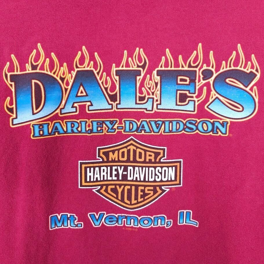 Harley Davidson Harley Davidson T Shirt Mens Size XL Red Dales Mt Vernon Size US XL / EU 56 / 4 - 5 Thumbnail